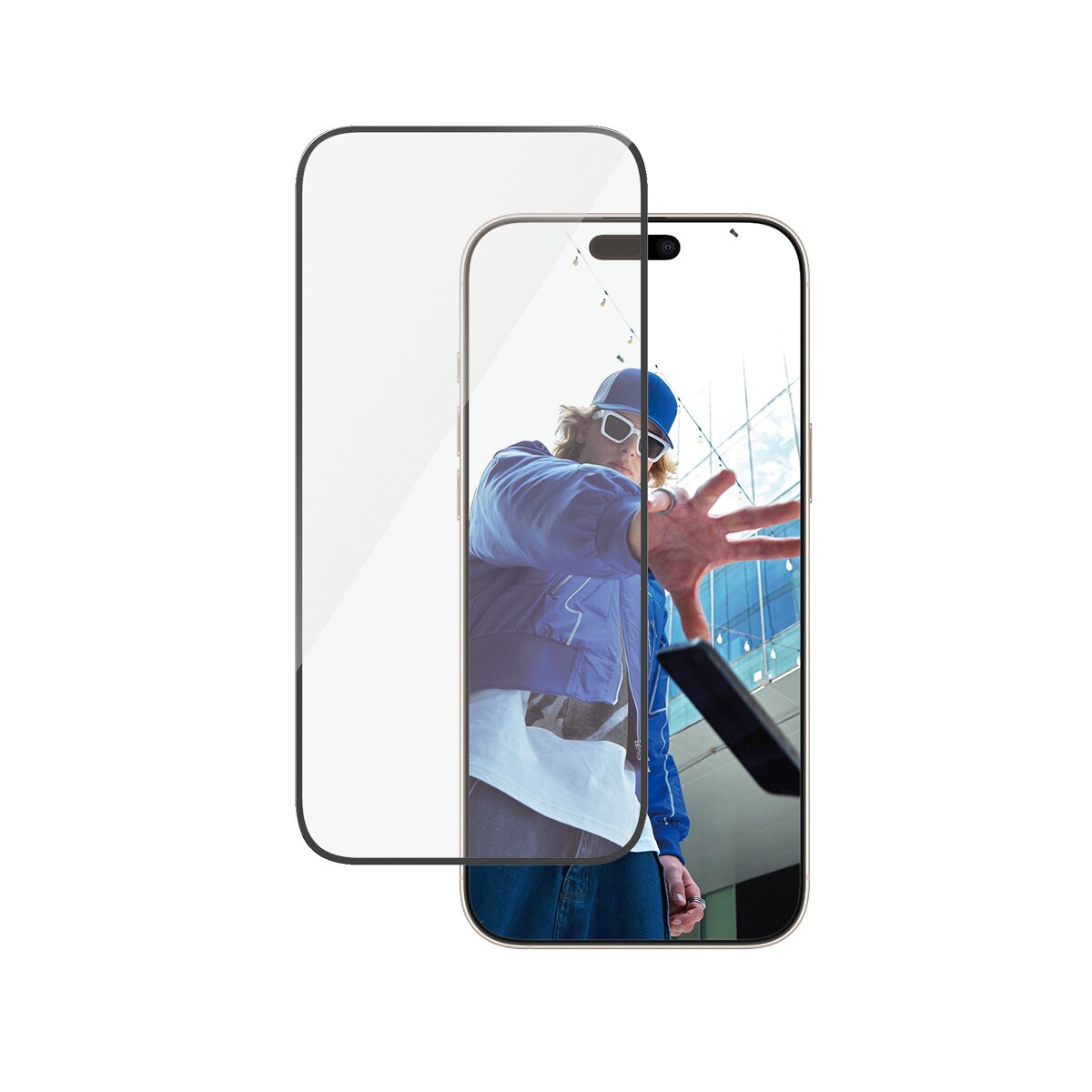 iPhone 16 Pro Max Skærmbeskytter med monteringsramme - Ultra Wide Fit