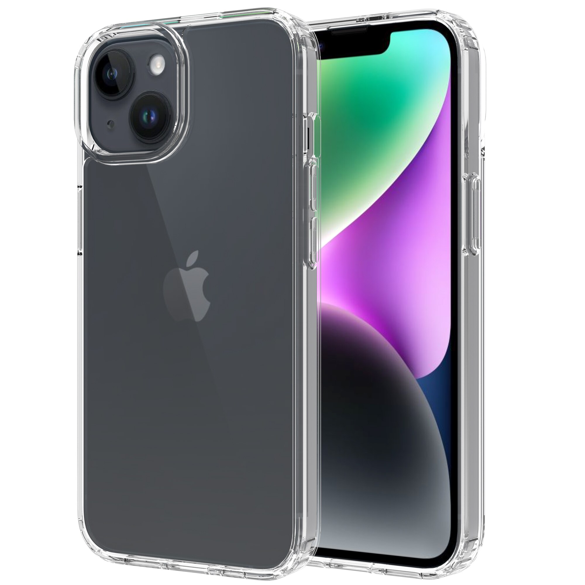 iPhone 14 Crystal Hybrid-cover, Gennemsigtig