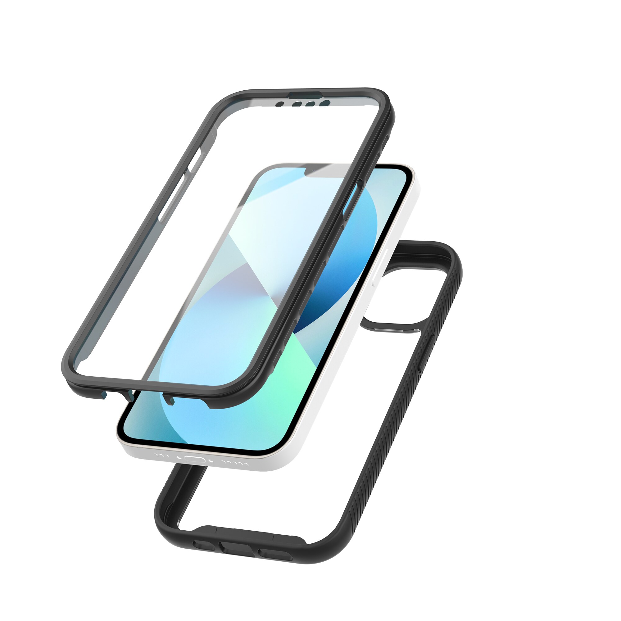 iPhone 14 Plus Mobilcover Full Protection, Sort