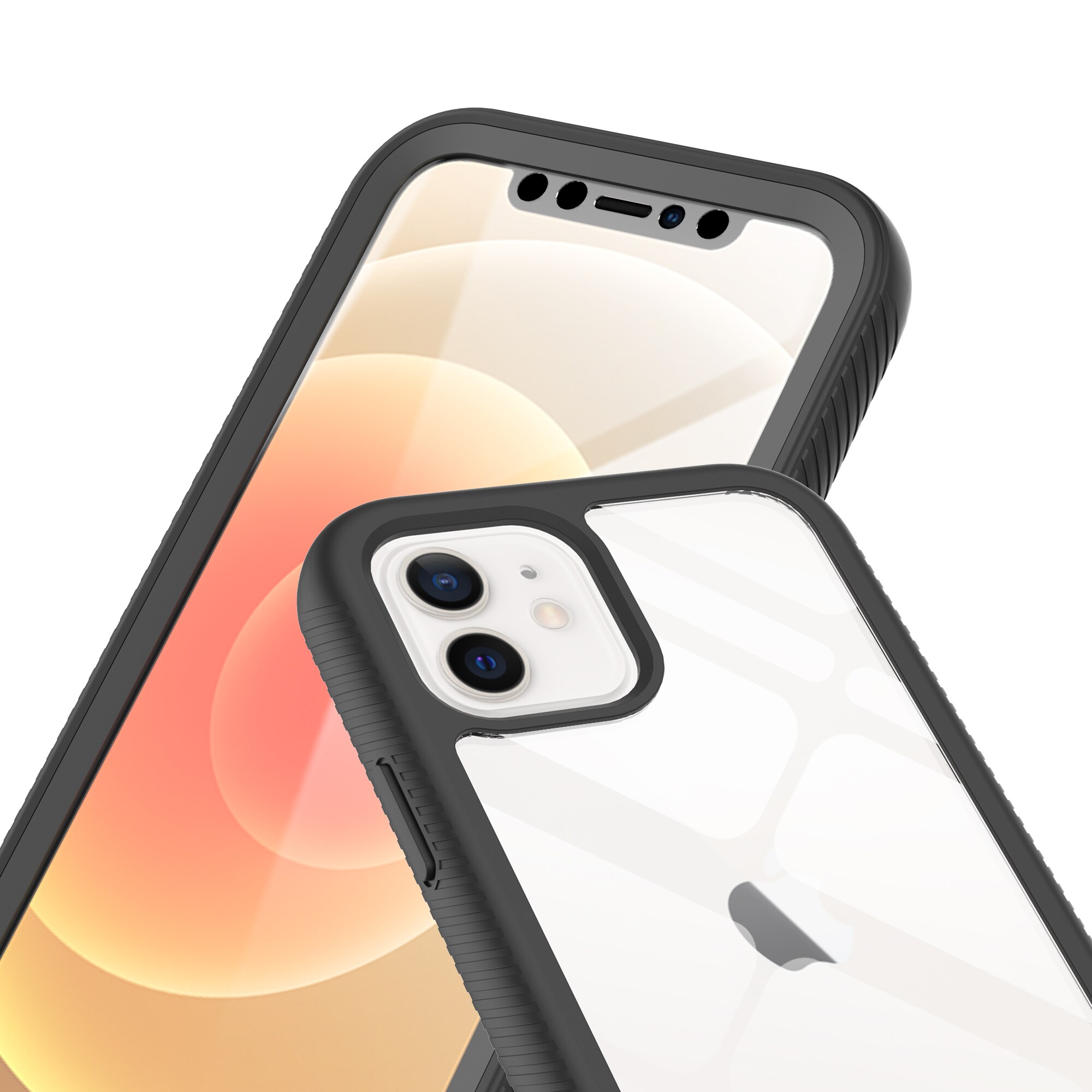 iPhone 12/iPhone 12 Pro Mobilcover Full Protection, Sort