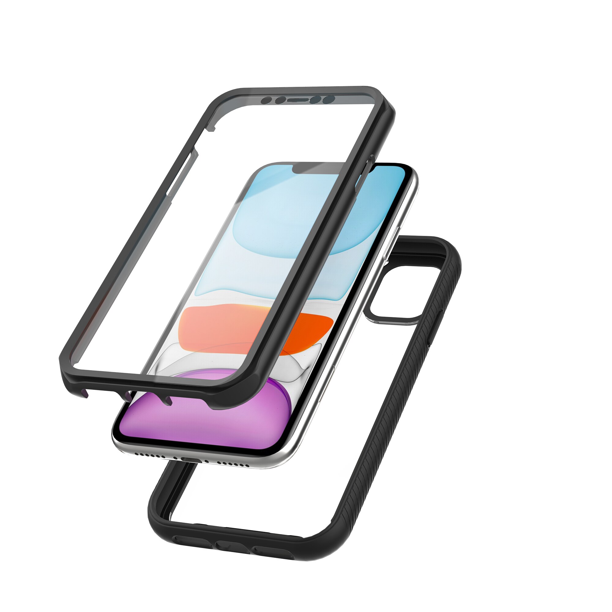 iPhone 11 Mobilcover Full Protection, Sort