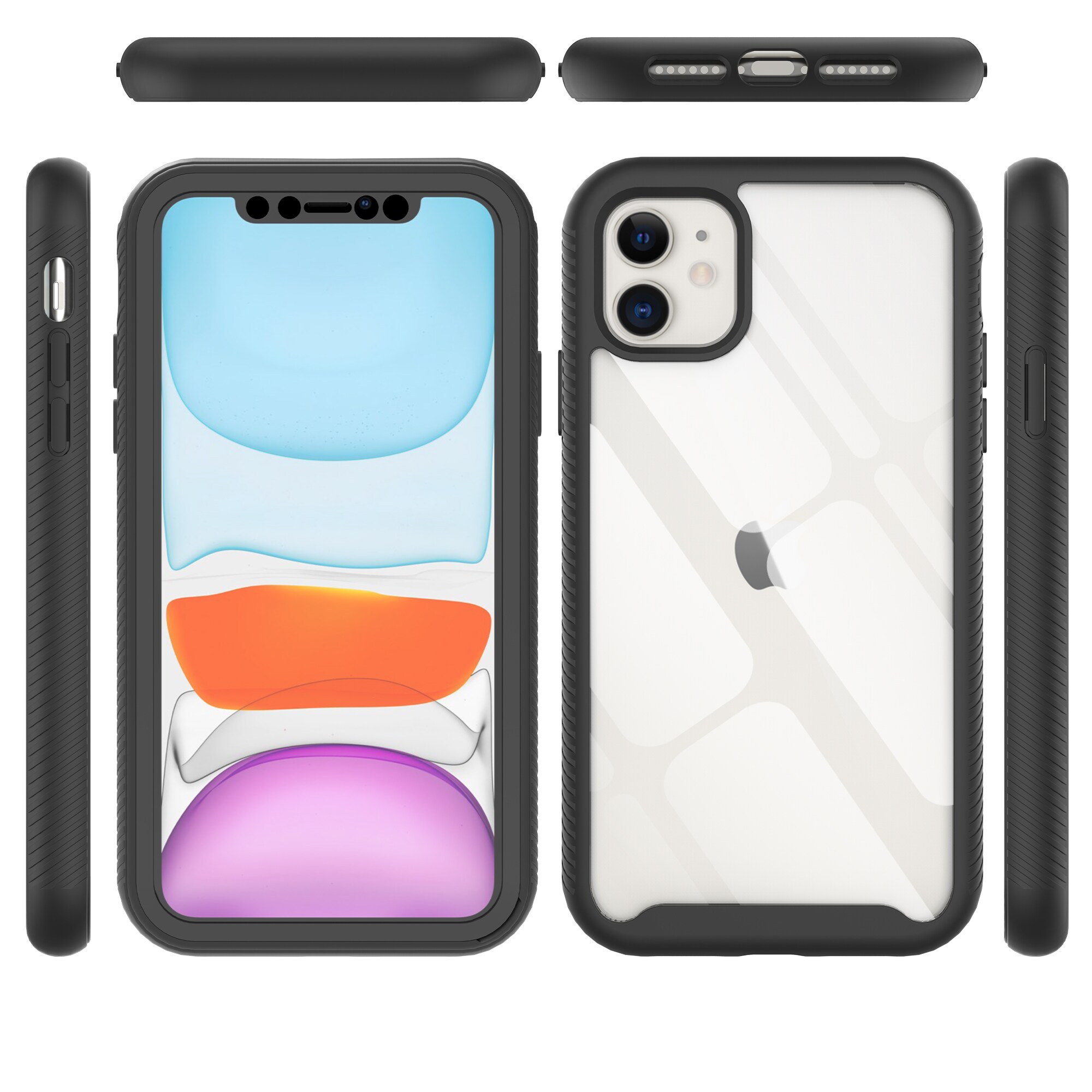 iPhone 11 Mobilcover Full Protection, Sort