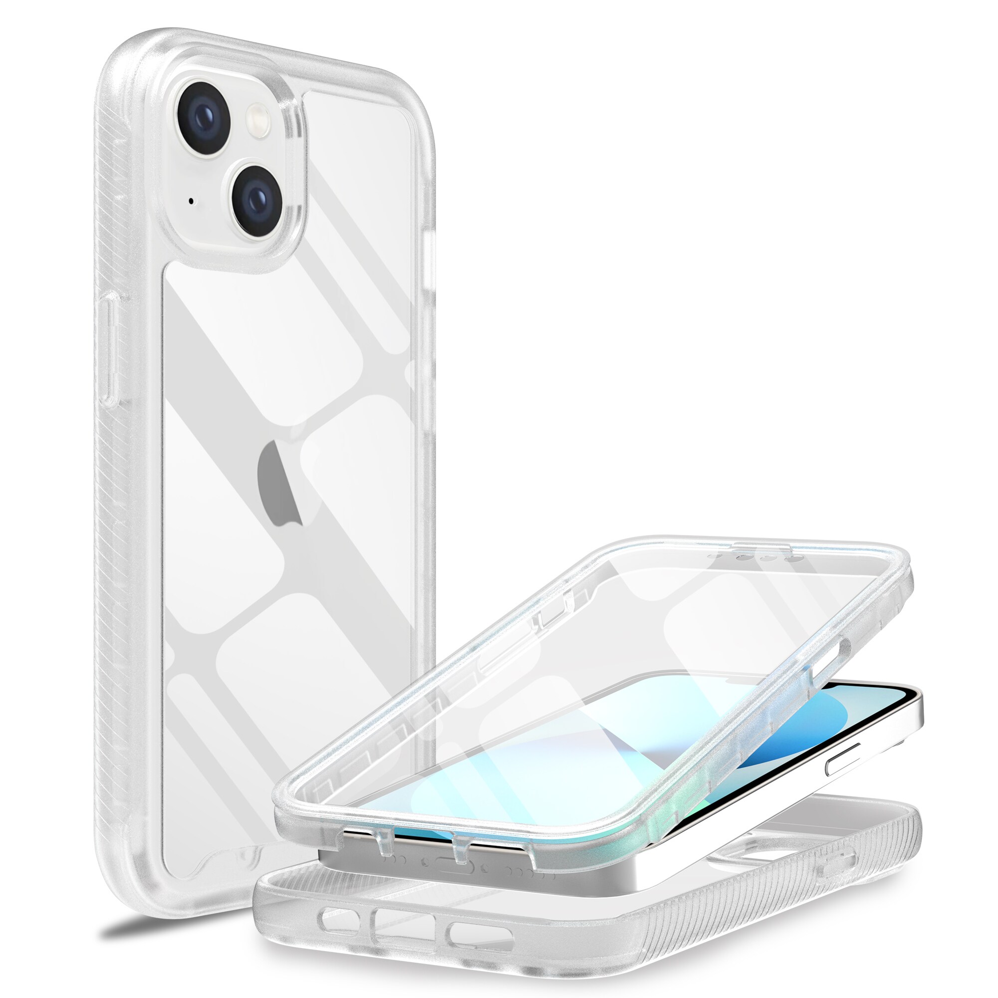 iPhone 13 Mini Mobilcover Full Protection, Gennemsigtig