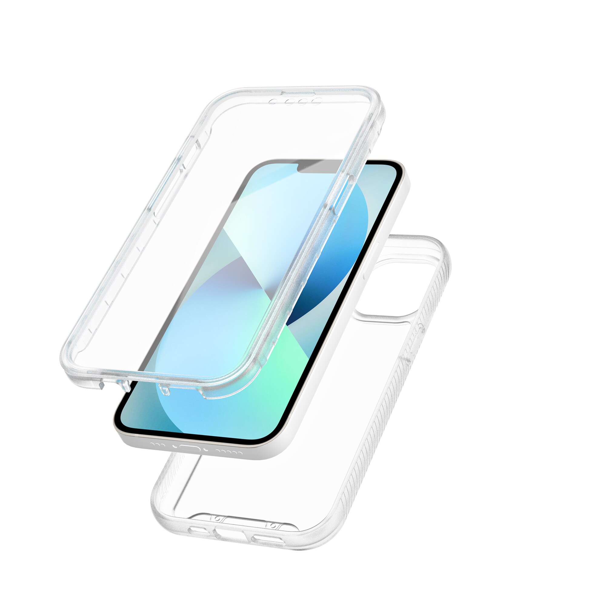 iPhone 13 Mobilcover Full Protection, Gennemsigtig