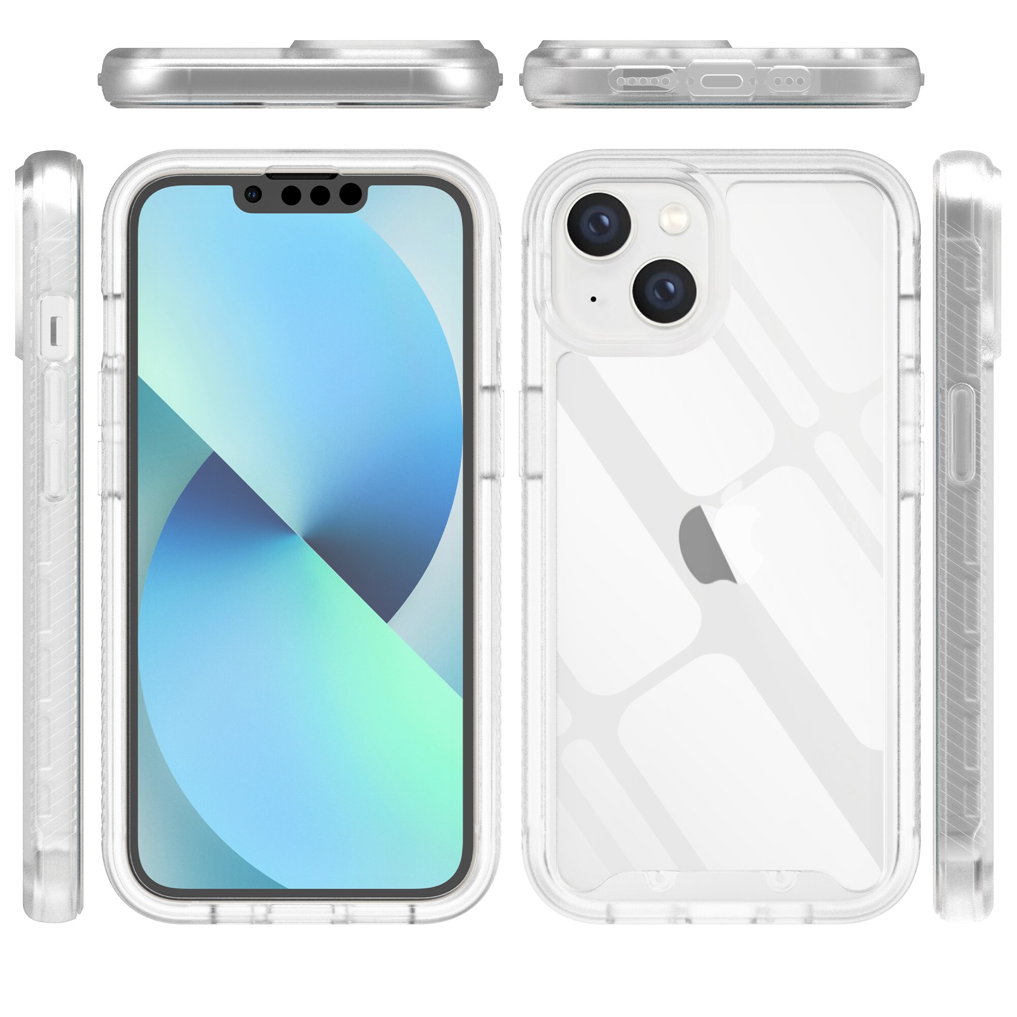 iPhone 13 Mobilcover Full Protection, Gennemsigtig