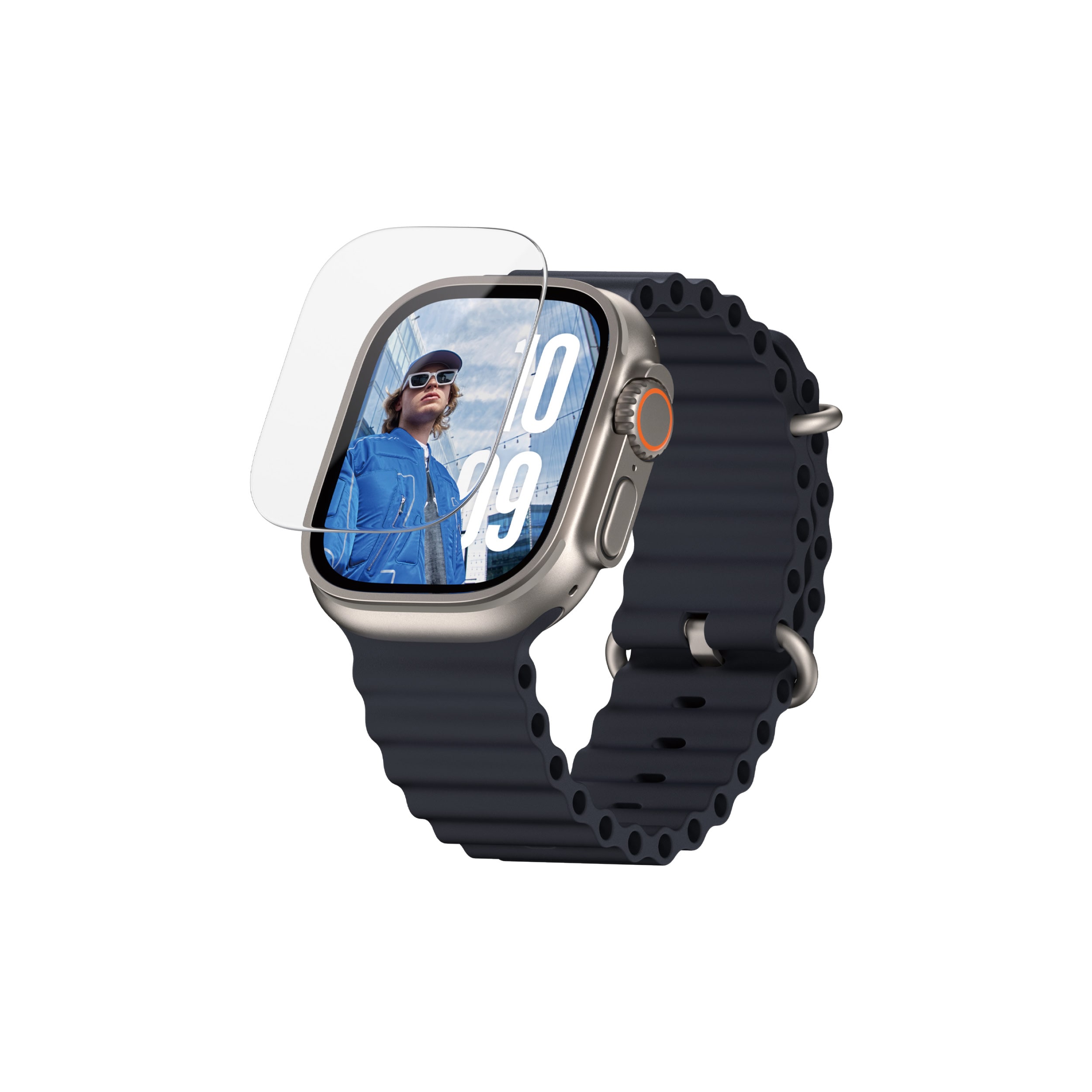 Apple Watch Ultra 49mm 3rd Gen Skærmbeskytter i ridsefrit hærdet glas - Ultra Wide Fit