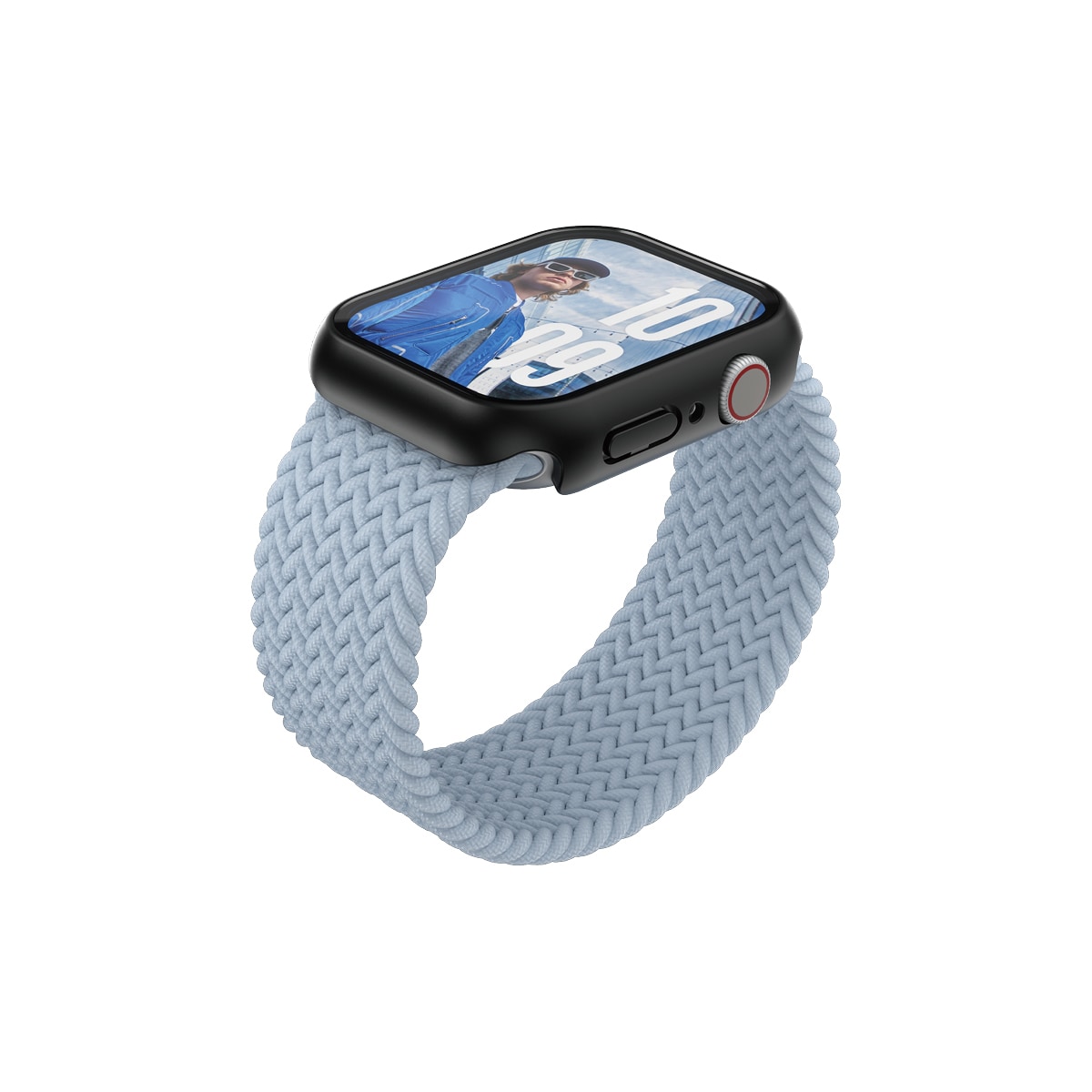 Apple Watch Series 10 42mm Slankt heldækkende cover med skærmbeskytter, Sort