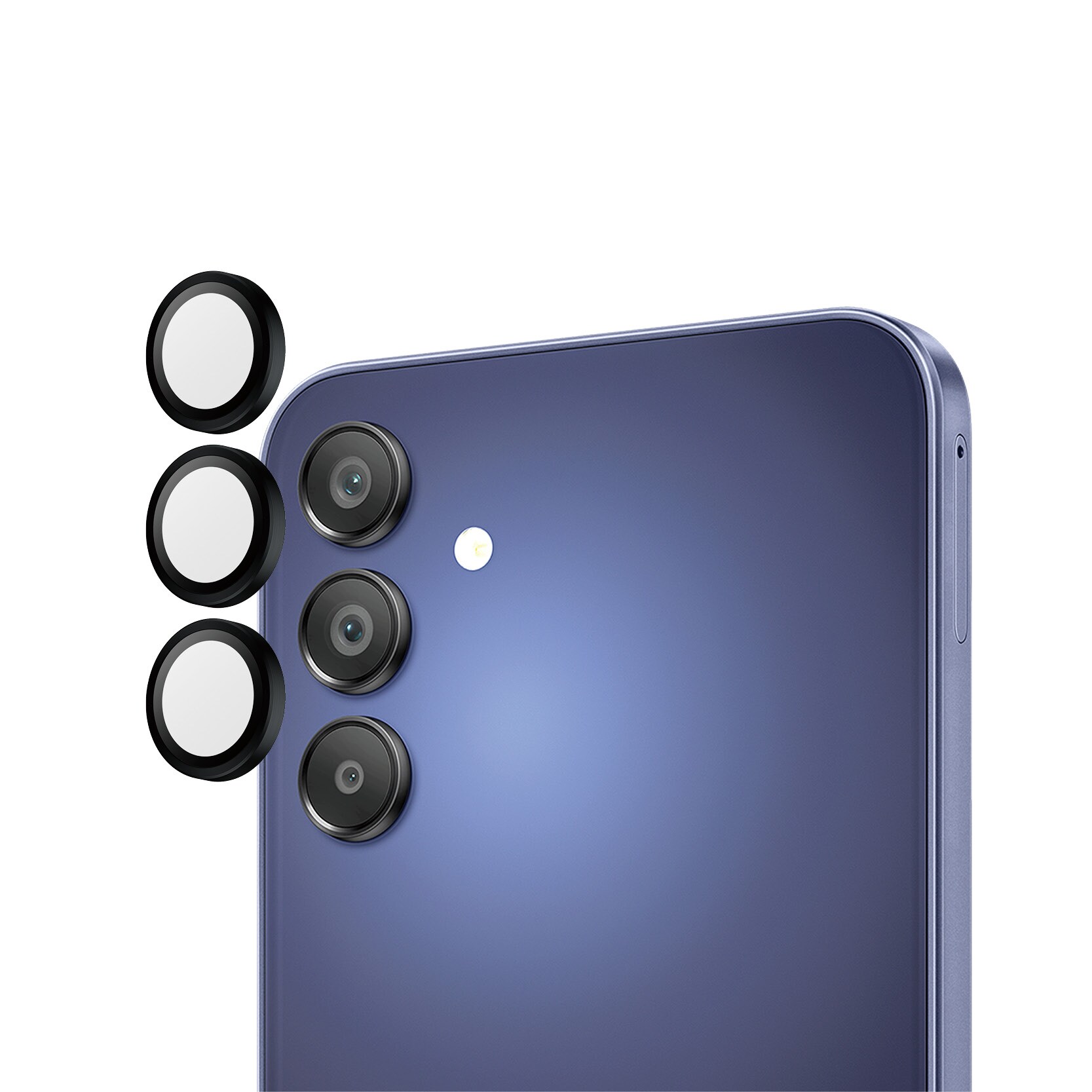 Samsung Galaxy A16 Hoops linsebeskyttelse med aluminiumramme, Sort