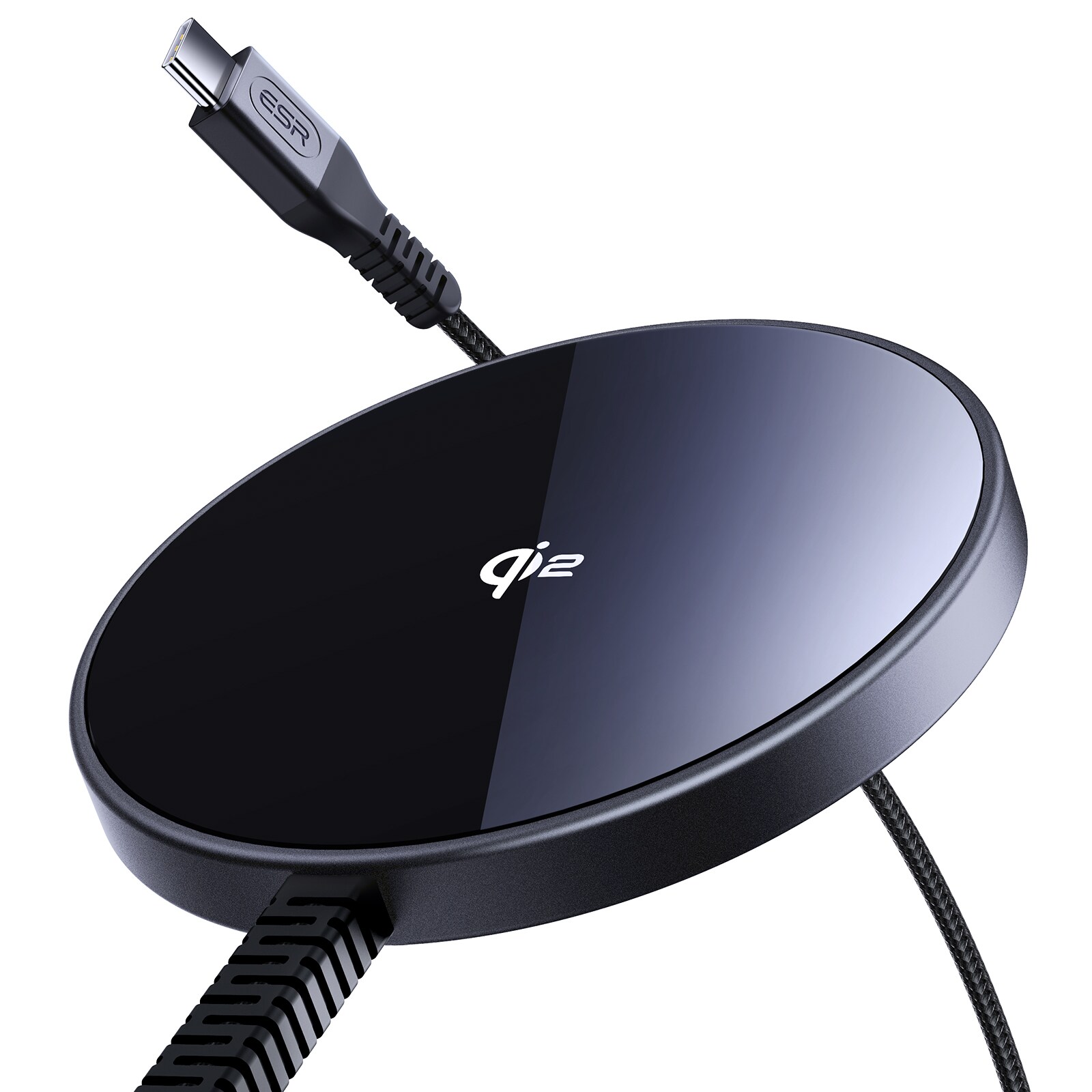 Qi2 MagSafe-oplader HaloLock Mini, Sort