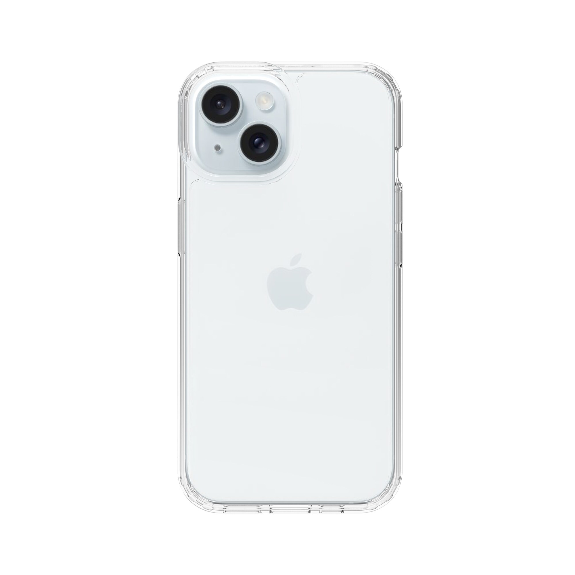 iPhone 15 Crystal Hybrid-cover, Gennemsigtig