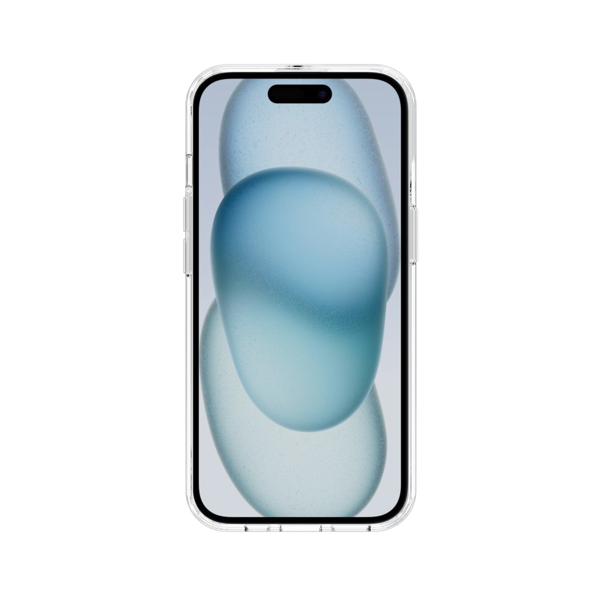 iPhone 15 Crystal Hybrid-cover, Gennemsigtig