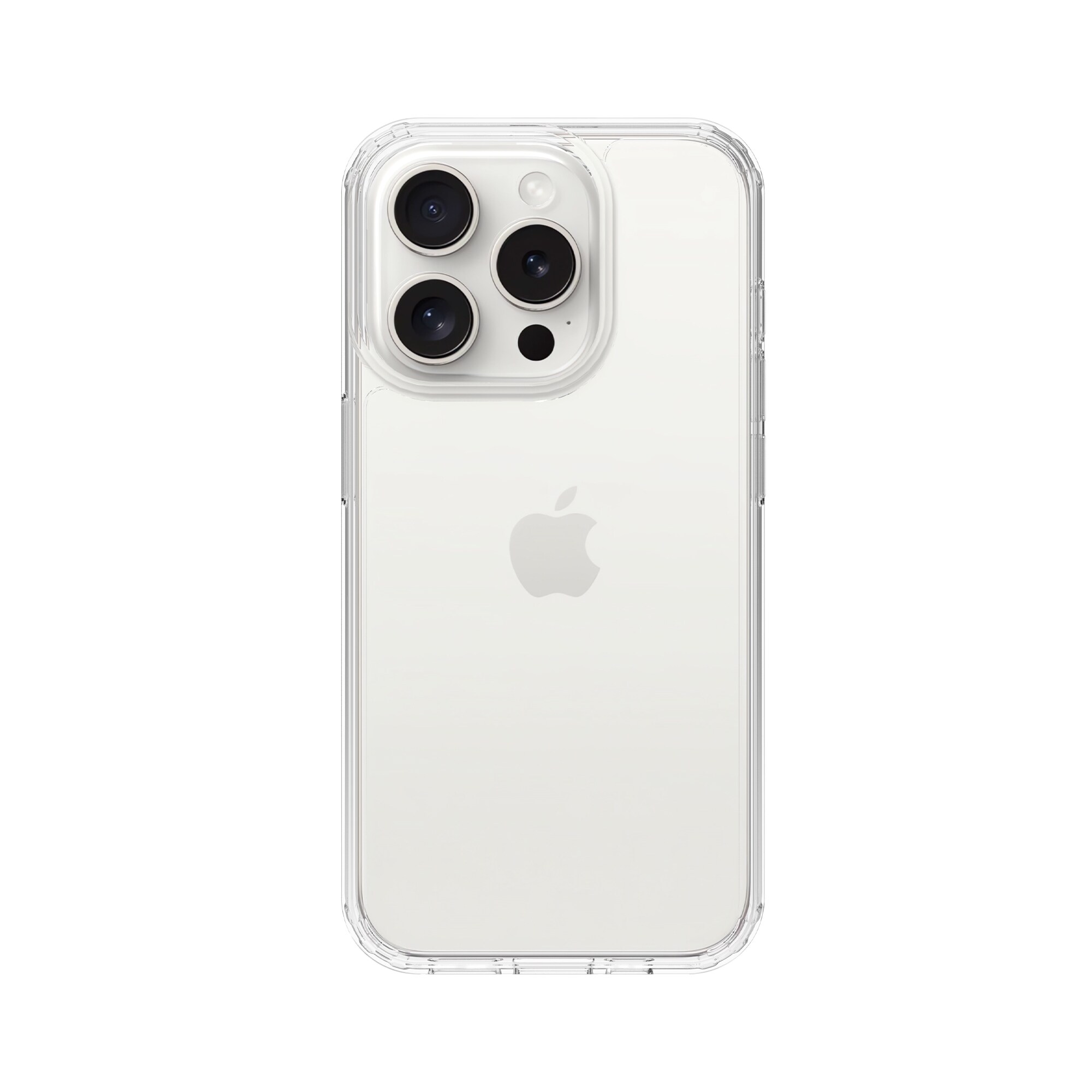 iPhone 15 Pro Crystal Hybrid-cover, Gennemsigtig