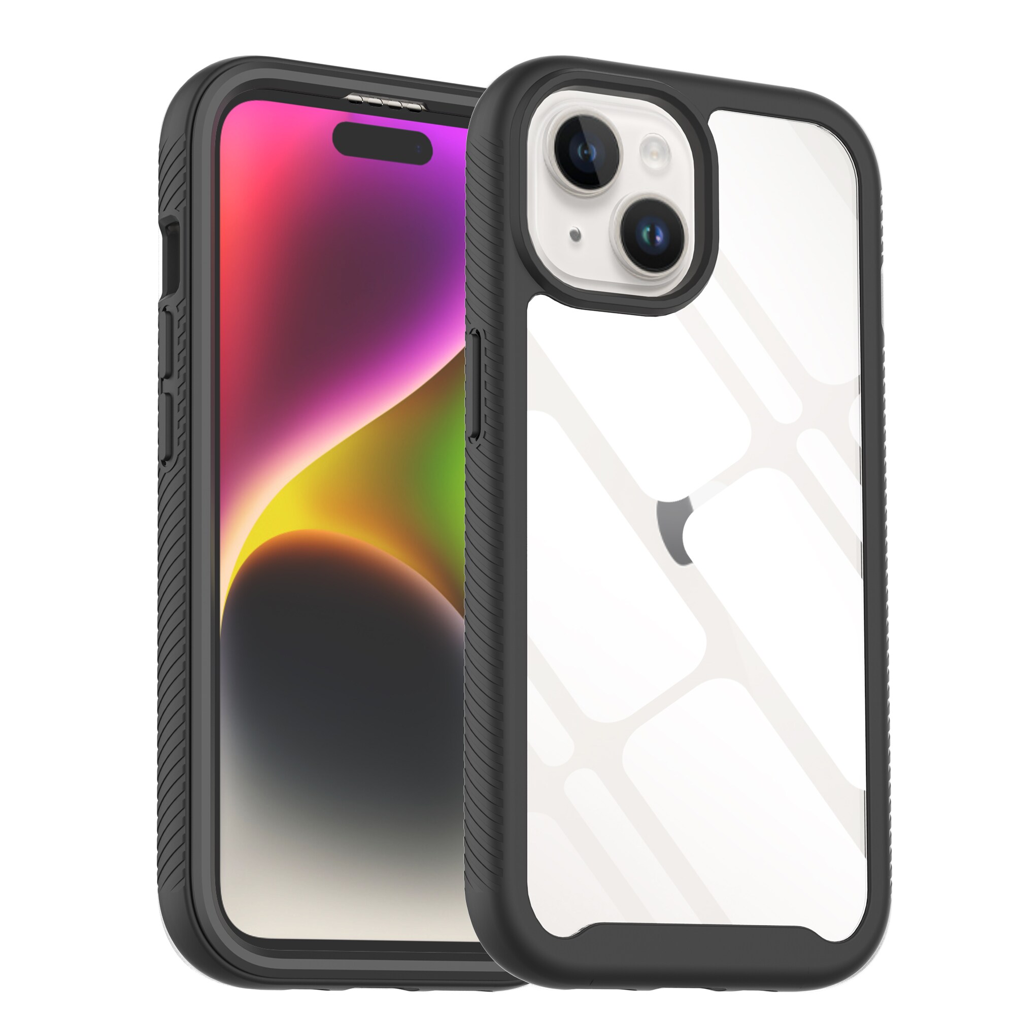 iPhone 15 Plus Mobilcover Full Protection, Sort