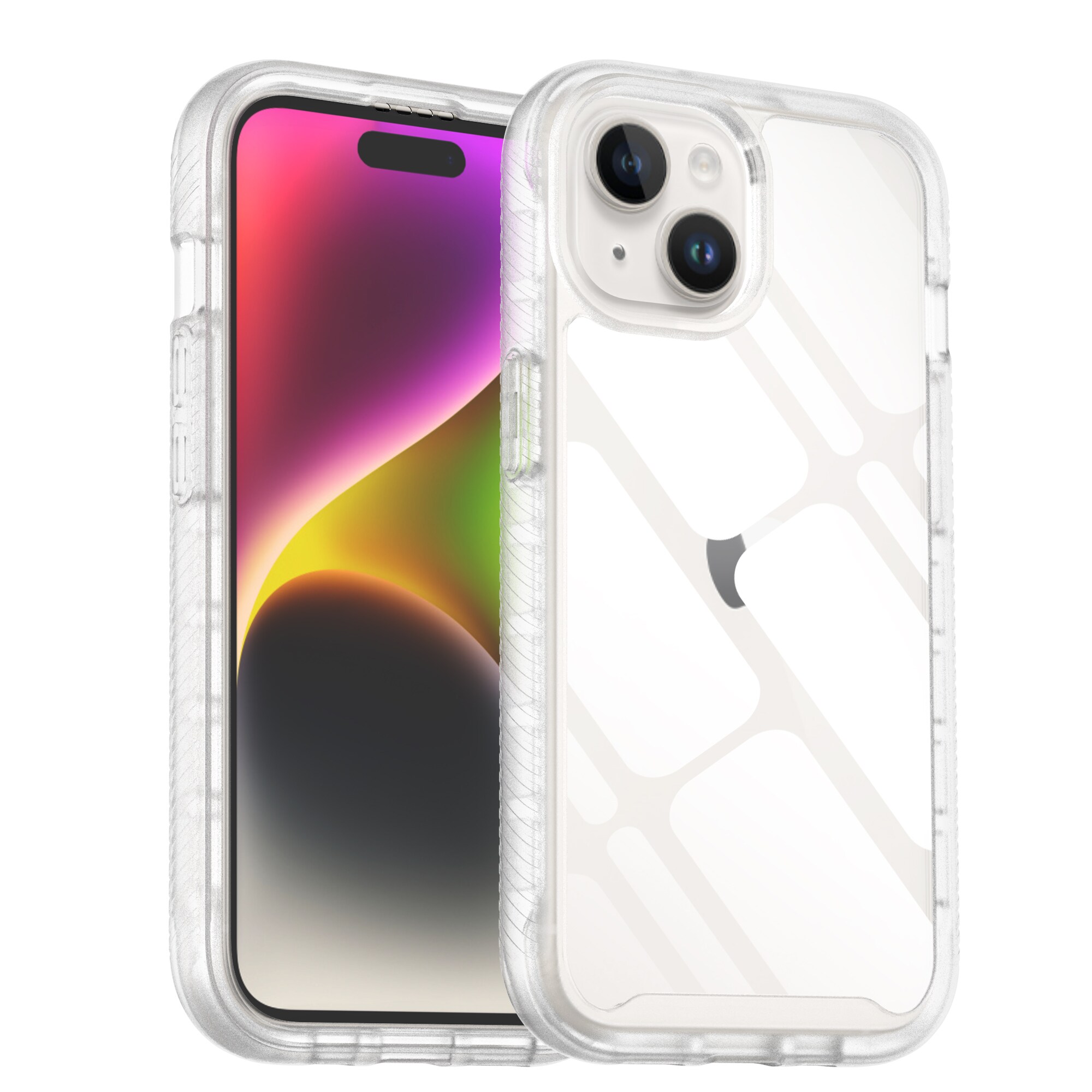 iPhone 15 Plus Mobilcover Full Protection, Gennemsigtig