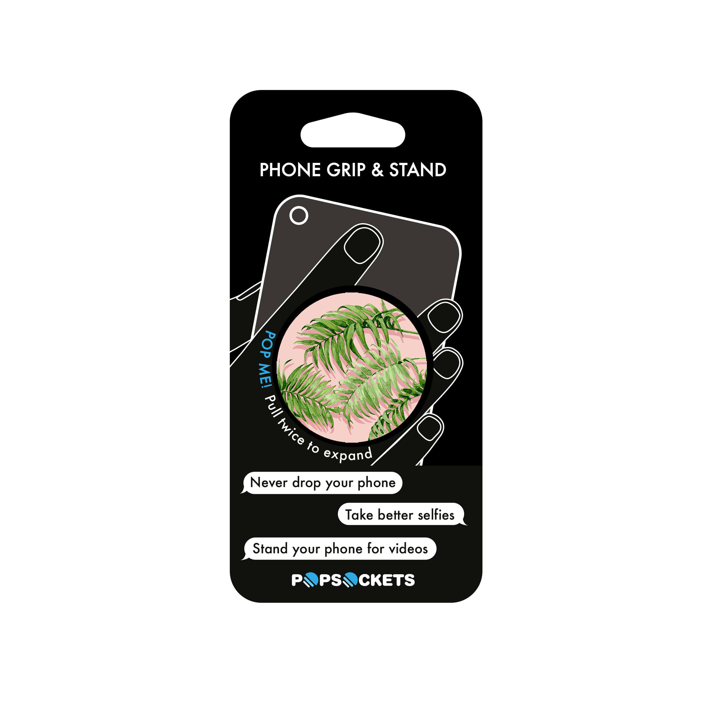 PopGrip mobilholder / stativ med aftagelig top, Palm Shadows