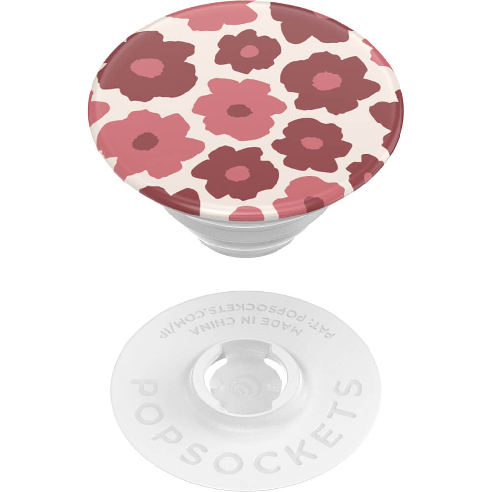 PopGrip mobilholder / stativ med aftagelig top, Mauve Floral
