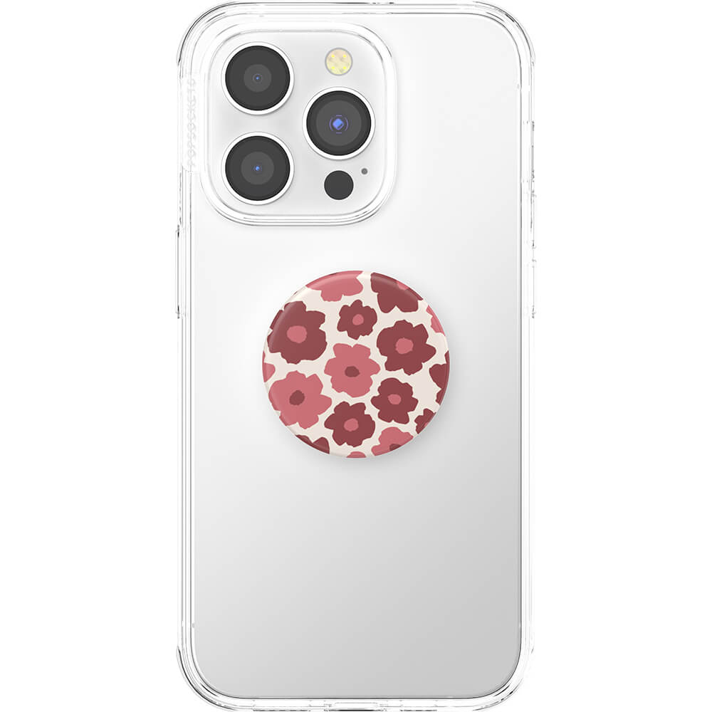 PopGrip mobilholder / stativ med aftagelig top, Mauve Floral
