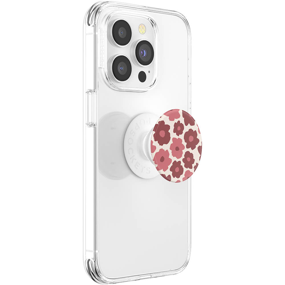 PopGrip mobilholder / stativ med aftagelig top, Mauve Floral