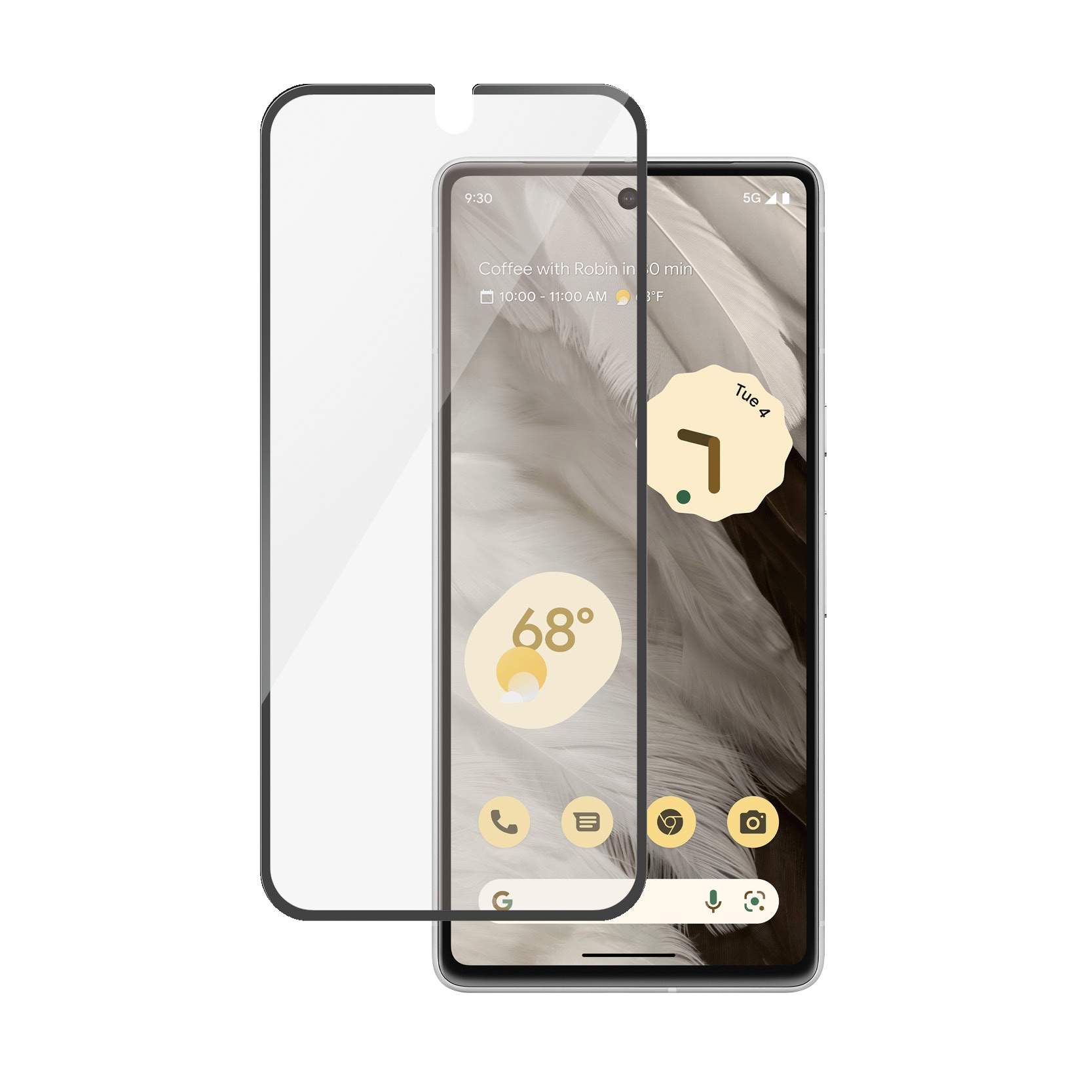Google Pixel 8a Skærmbeskytter i ridsefast hærdet glas - Ultra Wide Fit