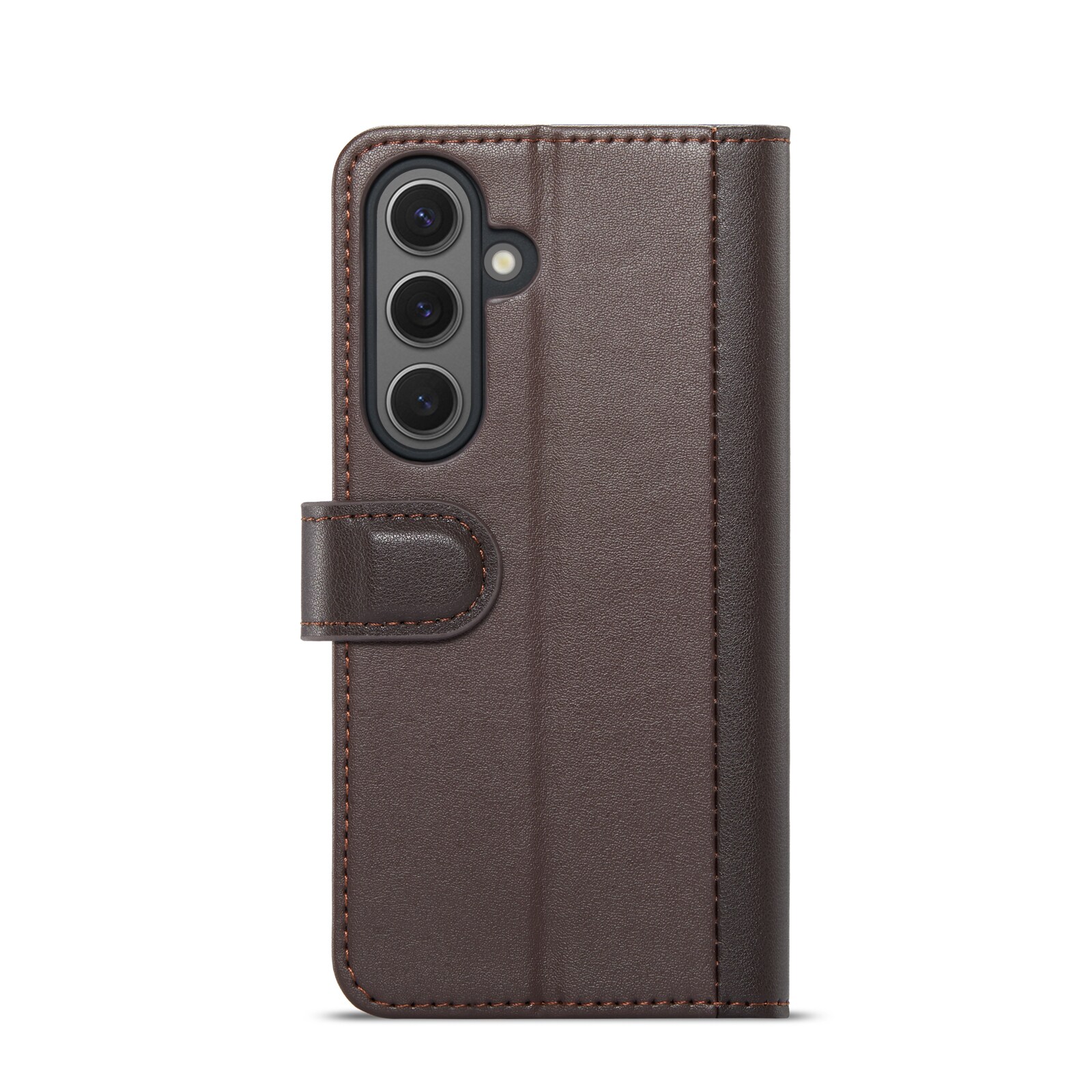 Samsung Galaxy S24 Pungetui i ægte læder, Brun