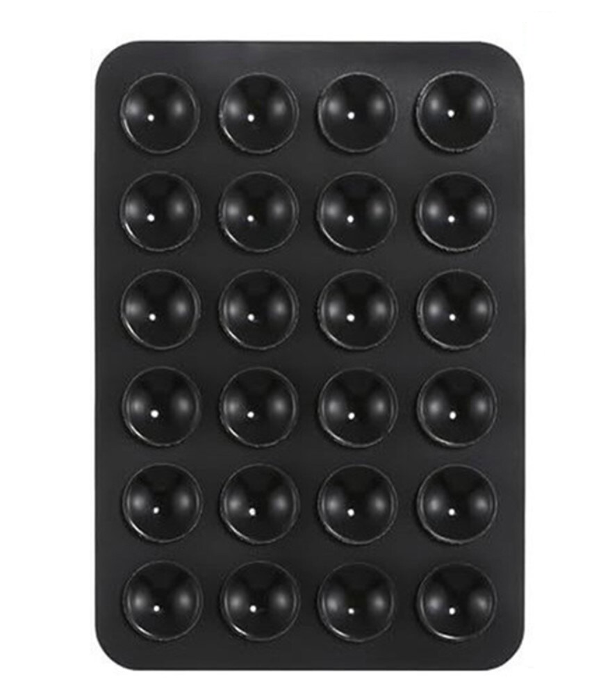 Mobilholder med sugekop og tape, Sort