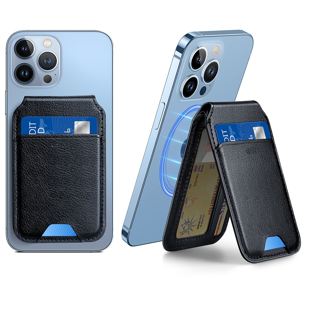 HaloLock MagSafe kortholder med stativ, Black