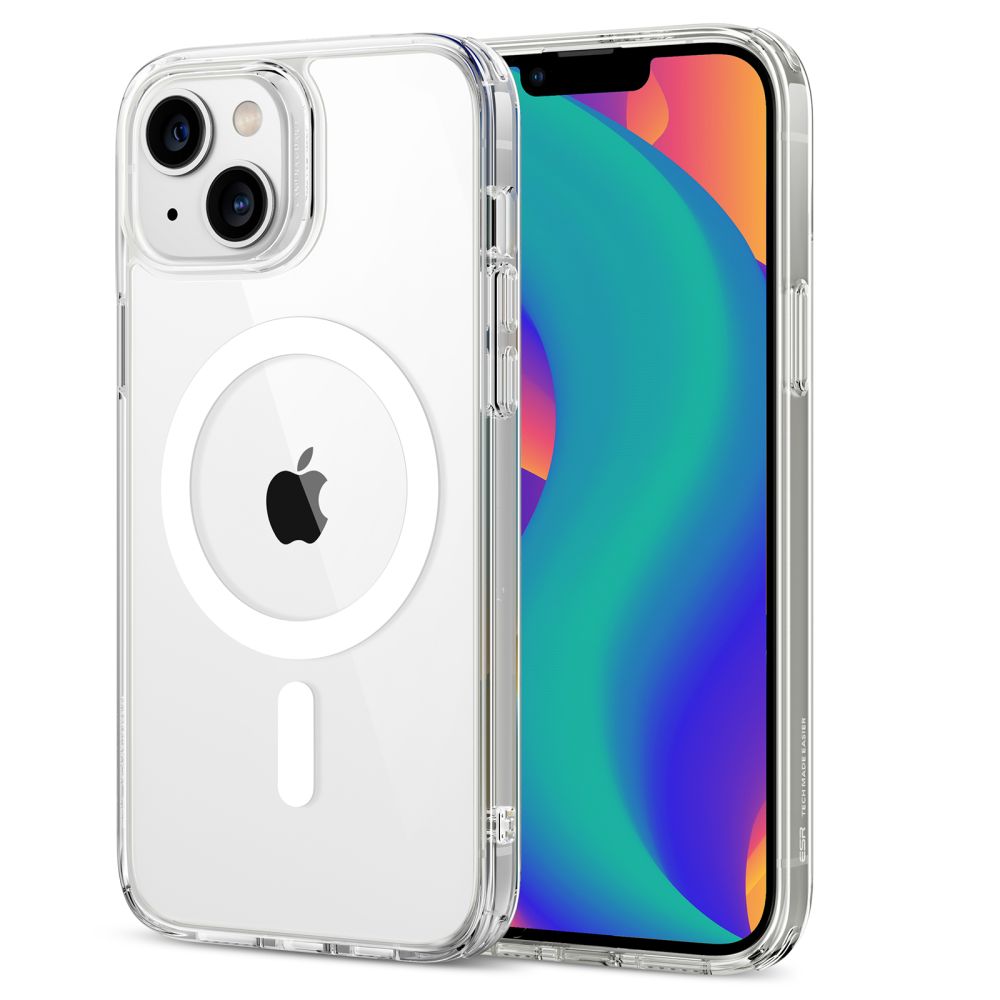 iPhone 13 Classic Hybridcover MagSafe, Gennemsigtig