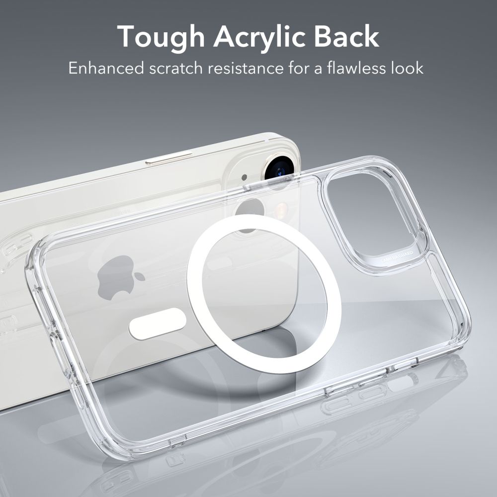 iPhone 14 Classic Hybridcover MagSafe, Gennemsigtig