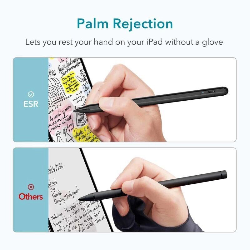 Stylus magnetisk & digital touch-pen til iPad, Hvid