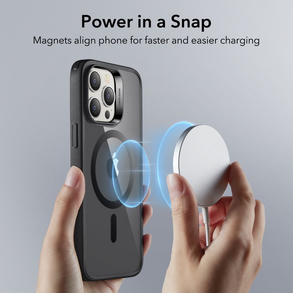 iPhone 14 Pro Classic Hybridcover MagSafe, Sort