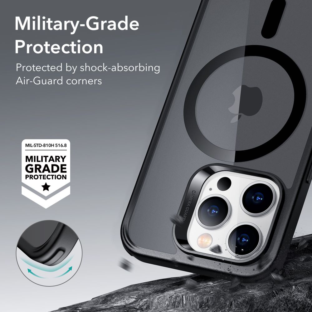 iPhone 14 Pro Classic Hybridcover MagSafe, Sort