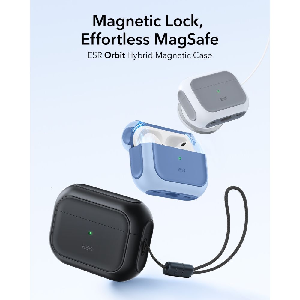 Apple AirPods Pro 3 Cover Orbit MagSafe, Hvid