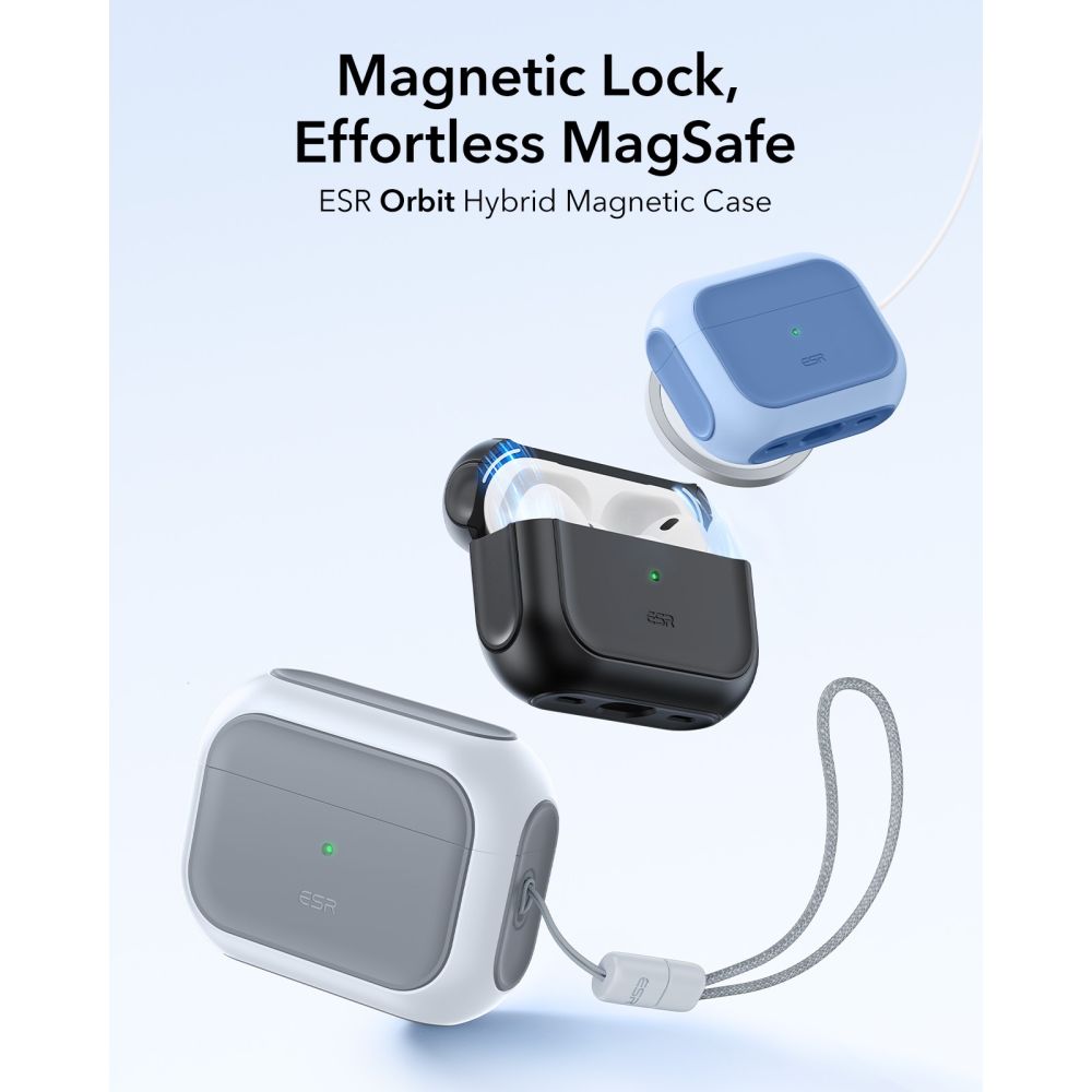 Apple AirPods Pro 3 Cover Orbit MagSafe, Hvid