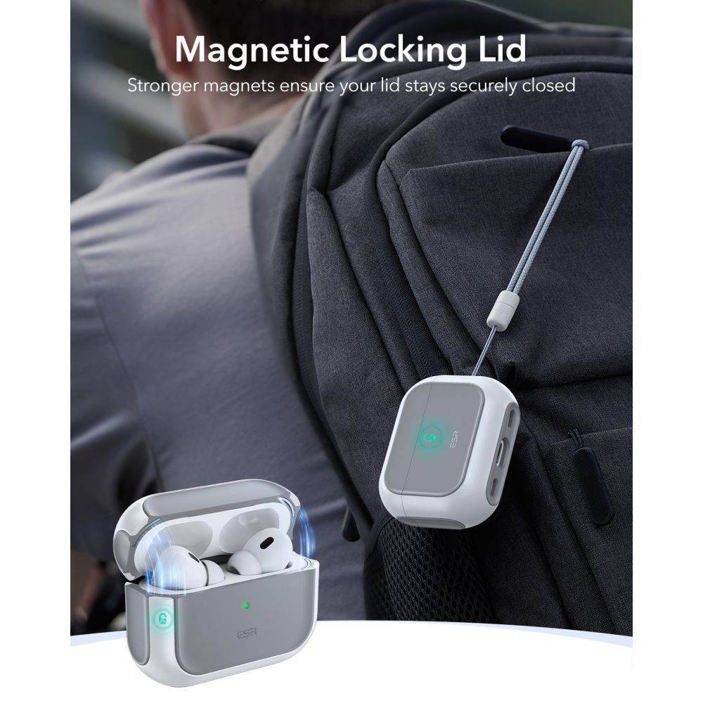 Apple AirPods Pro 3 Cover Orbit MagSafe, Hvid
