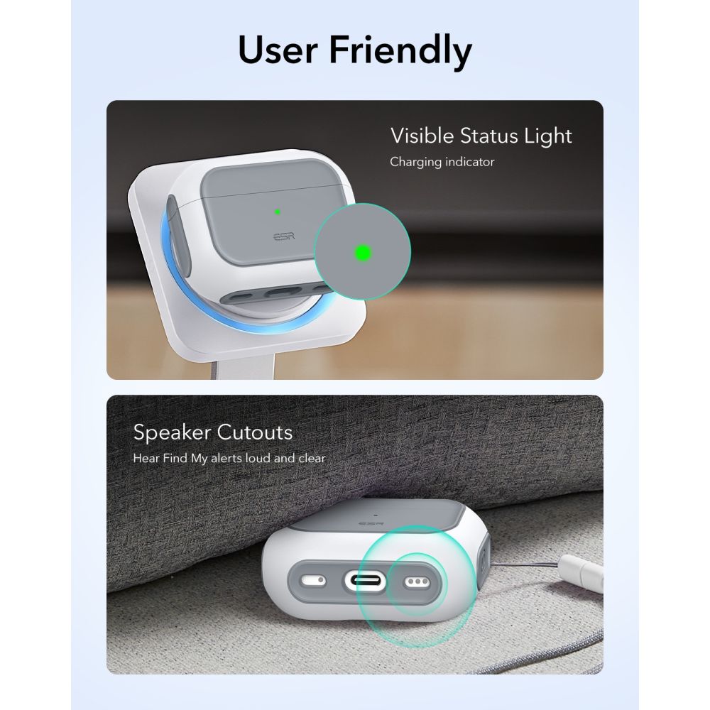 Apple AirPods Pro 3 Cover Orbit MagSafe, Hvid