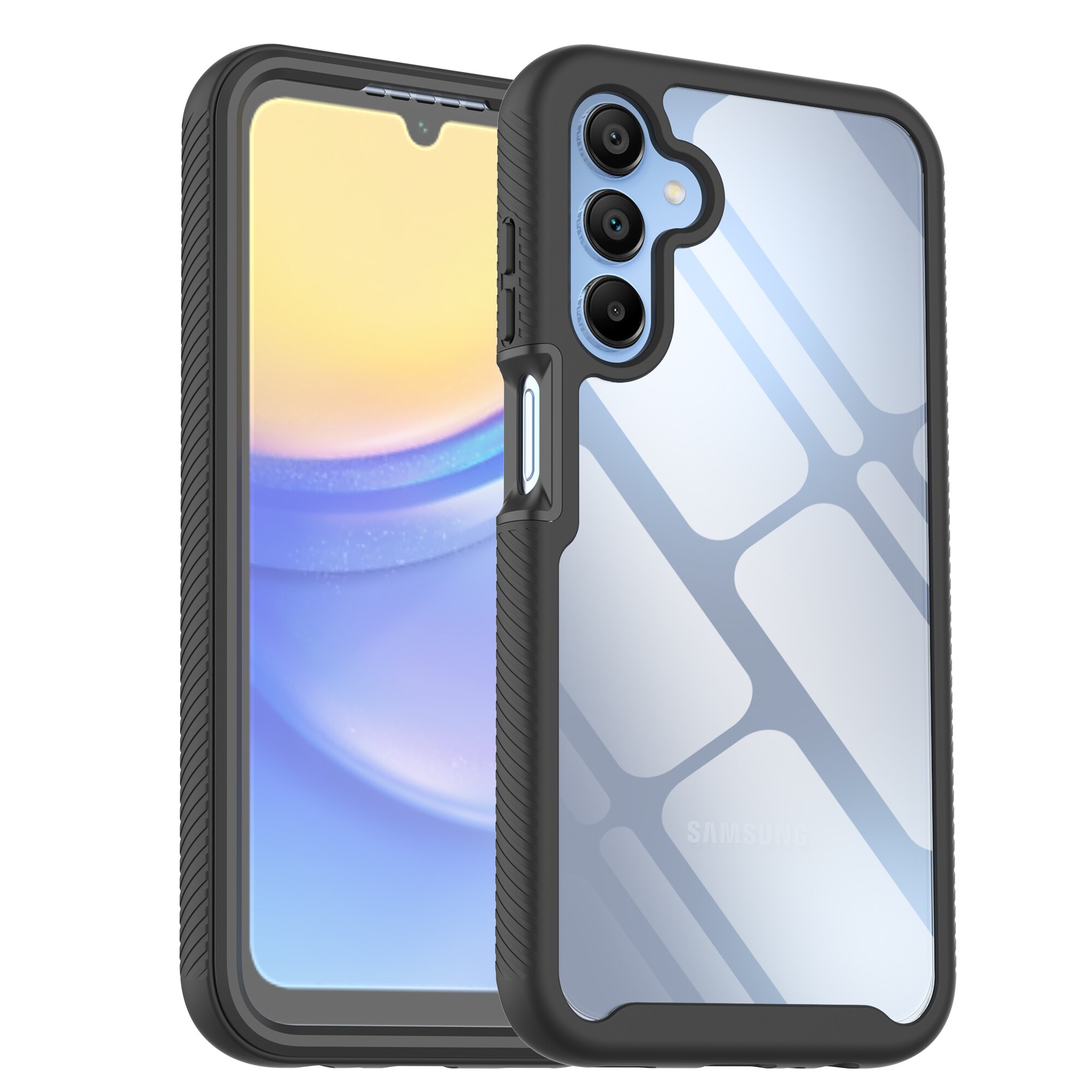 Samsung Galaxy A15 Mobilcover Full Protection, Sort