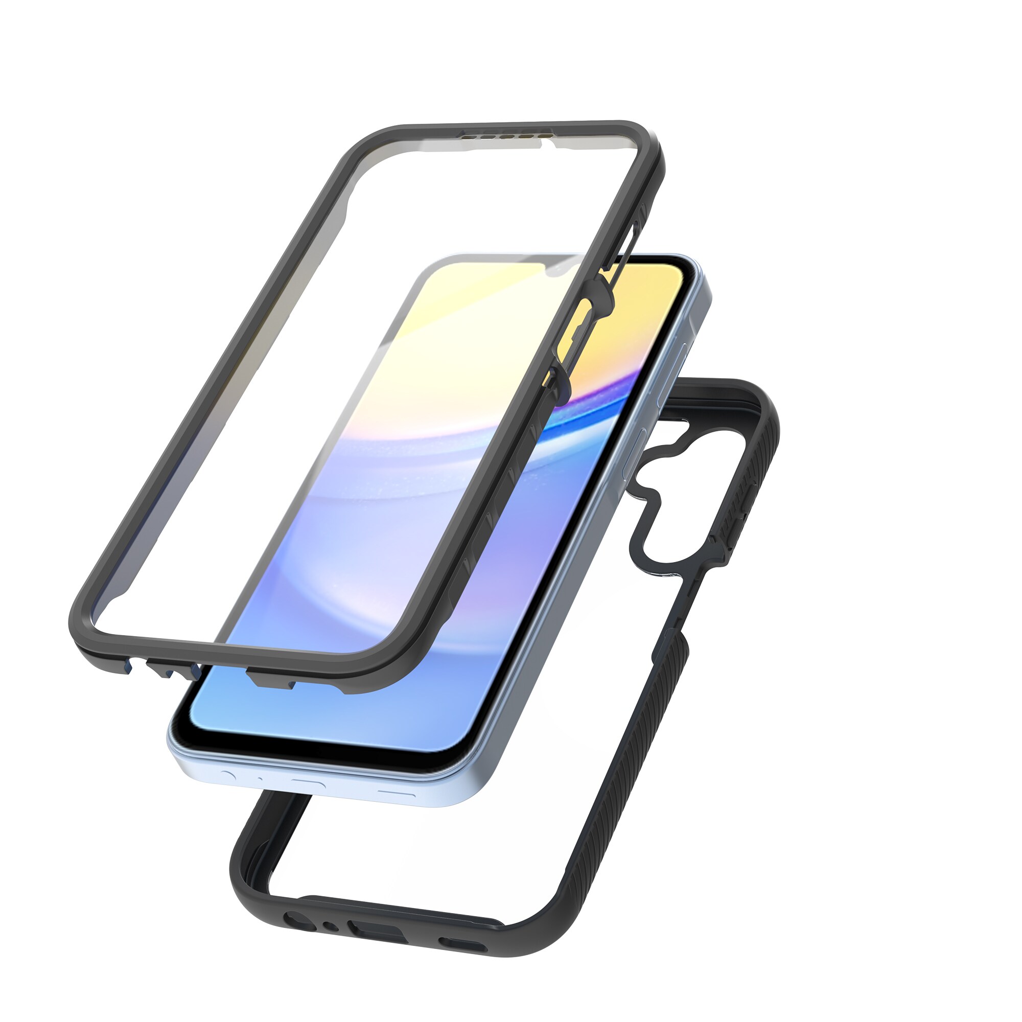 Samsung Galaxy A15 Mobilcover Full Protection, Sort