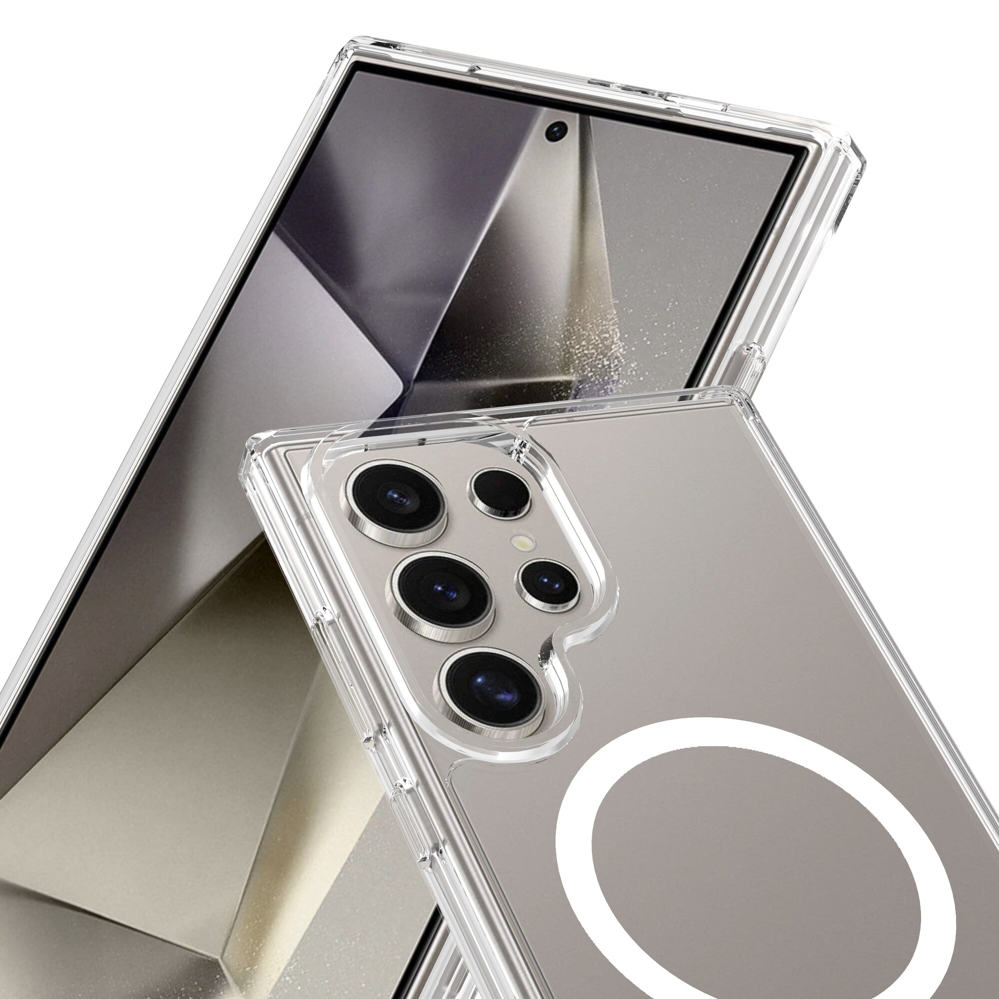 Samsung Galaxy S24 Ultra MagSafe Hybrid-cover, Gennemsigtig