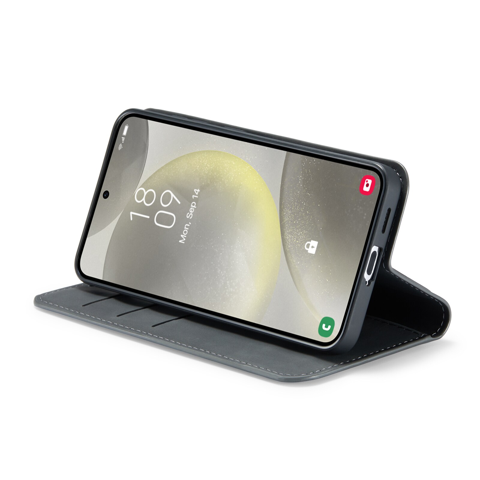 Samsung Galaxy S24 Slankt etui med kortholder, Sort