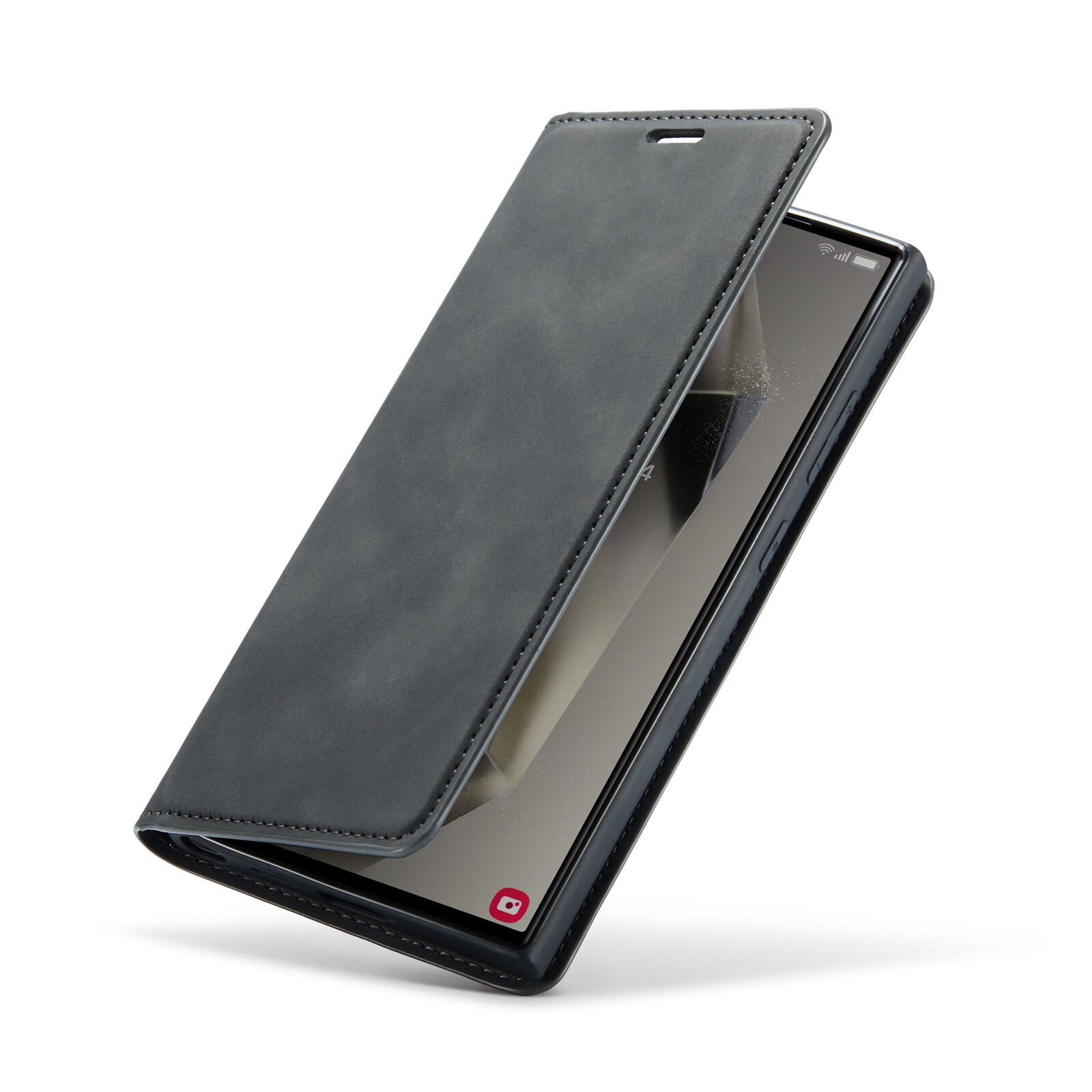 Samsung Galaxy S24 Ultra Slankt etui med kortholder, Sort
