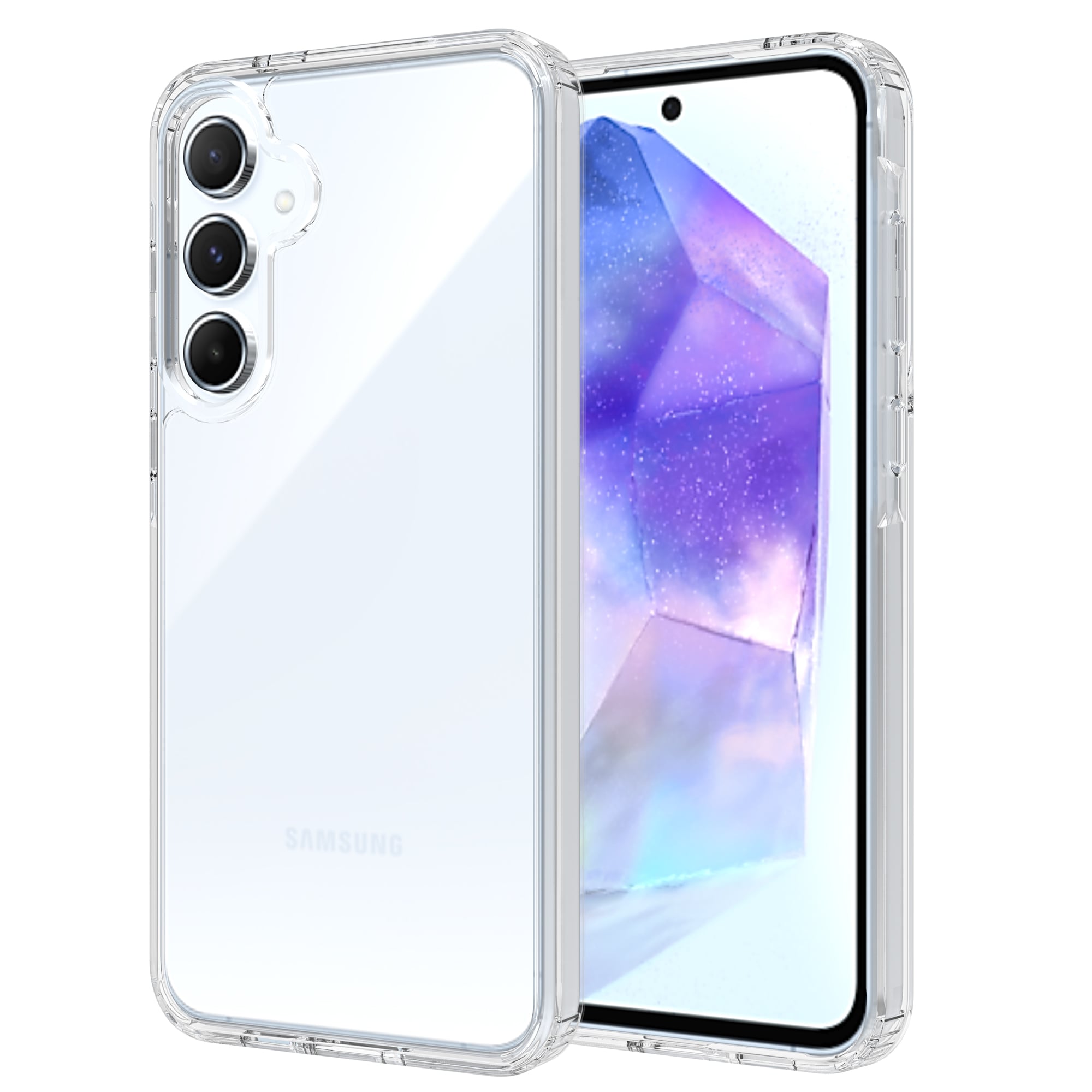 Samsung Galaxy A55 Crystal Hybrid-cover, Gennemsigtig