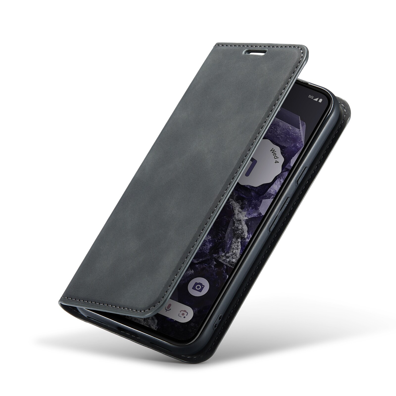 Google Pixel 8a Slankt etui med kortholder, Sort