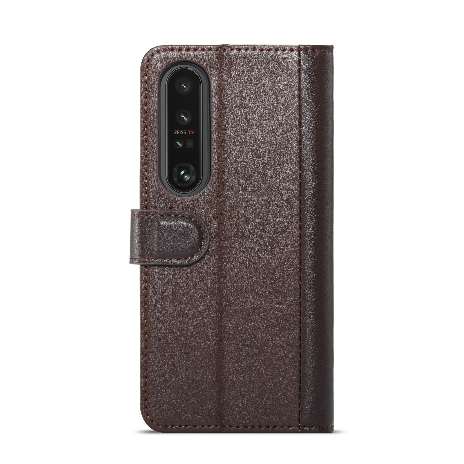 Sony Xperia 1 VI Pungetui i ægte læder, Brun