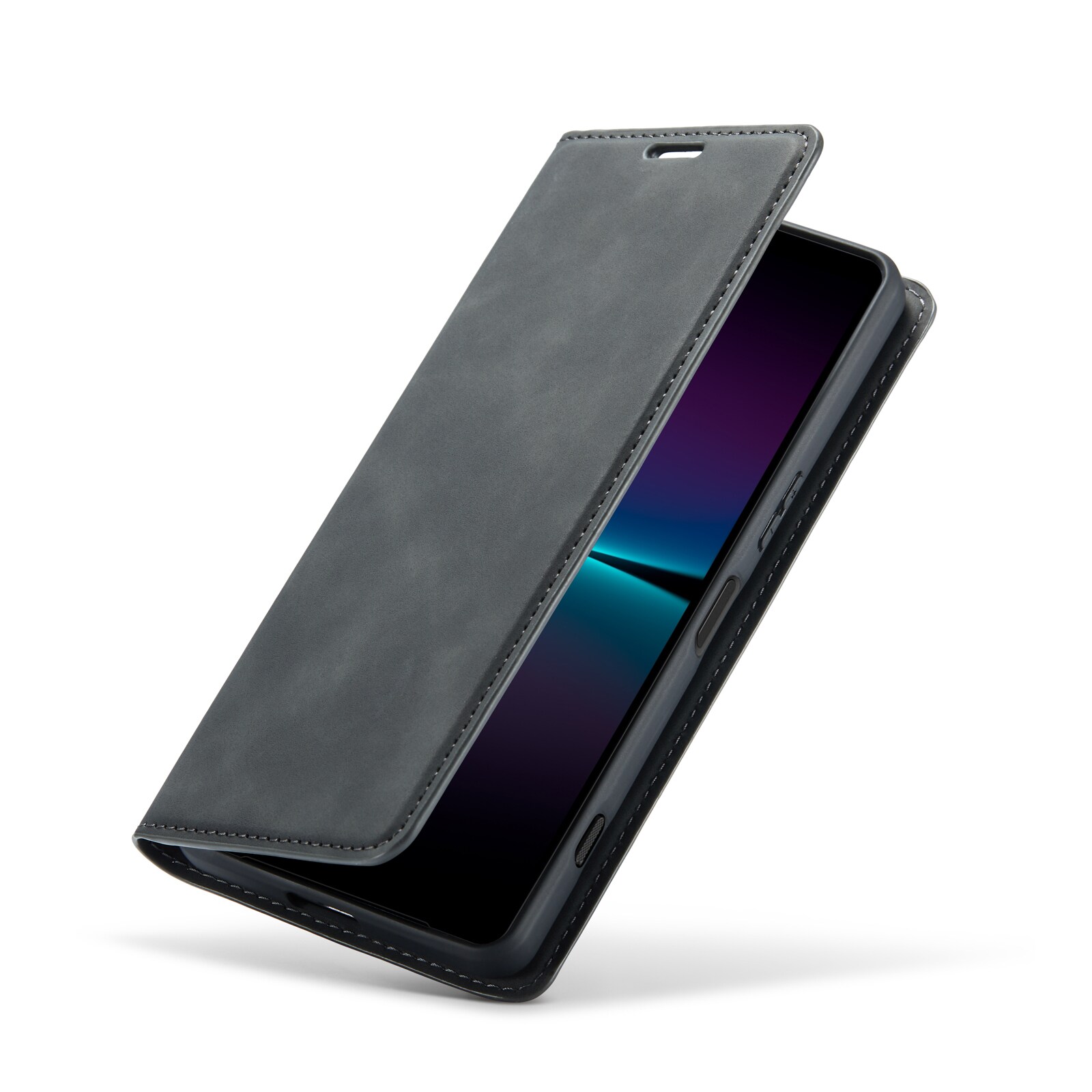 Sony Xperia 1 VII Slankt etui med kortholder, Sort