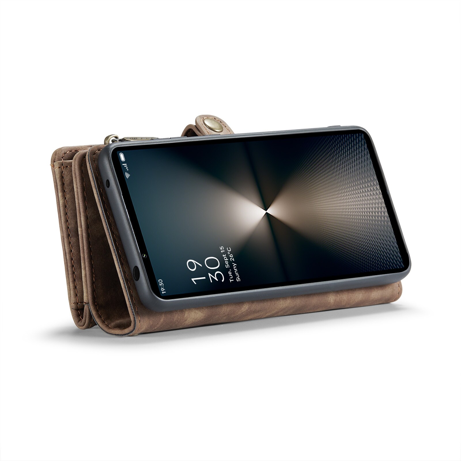 Sony Xperia 10 VI Rummeligt pungetui med mange kortholdere, Brun