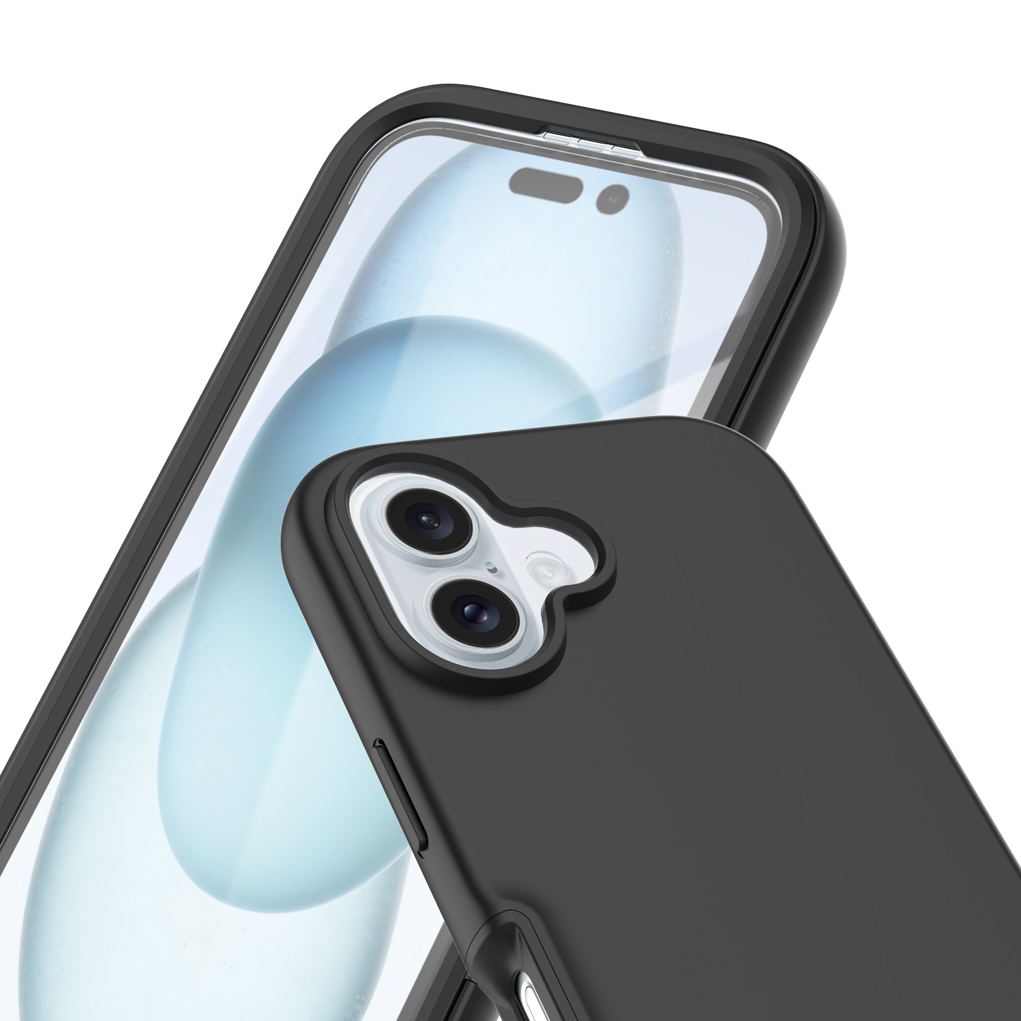 iPhone 16 Mobilcover Full Protection, Sort