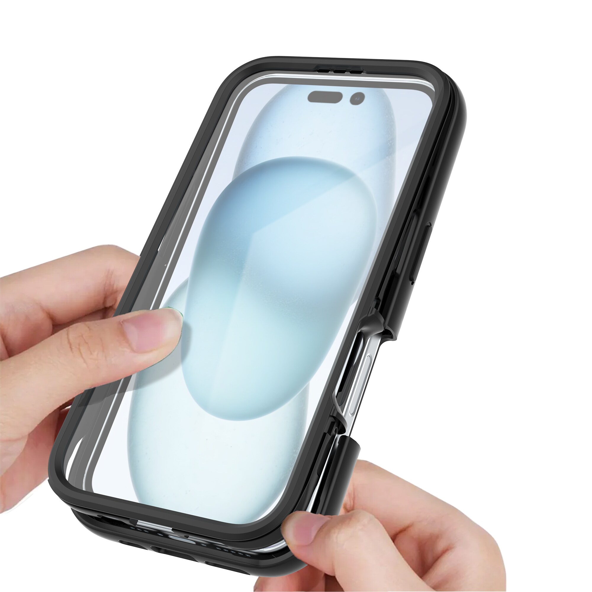 iPhone 16 Mobilcover Full Protection, Sort