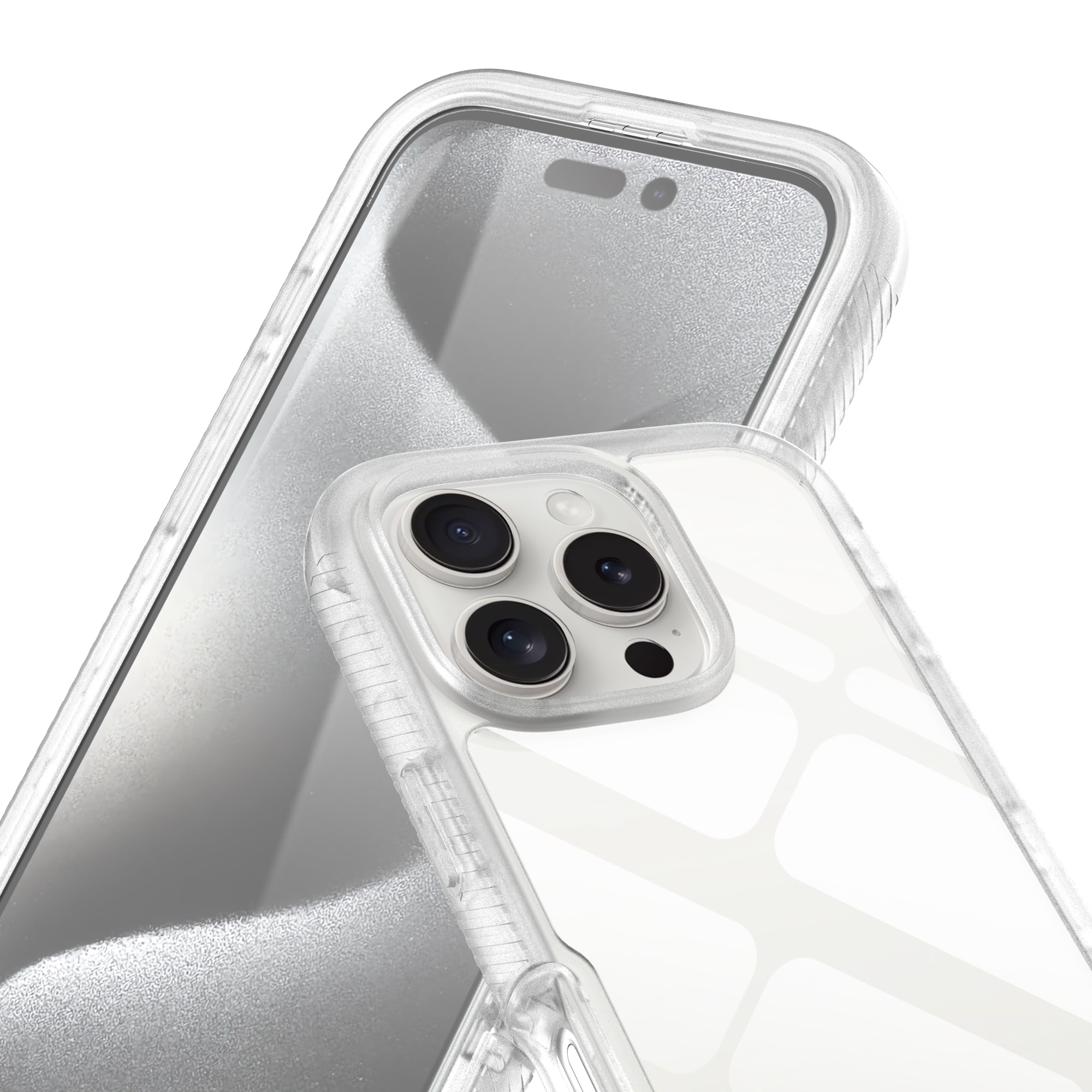 iPhone 16 Pro Max Mobilcover Full Protection, Gennemsigtig