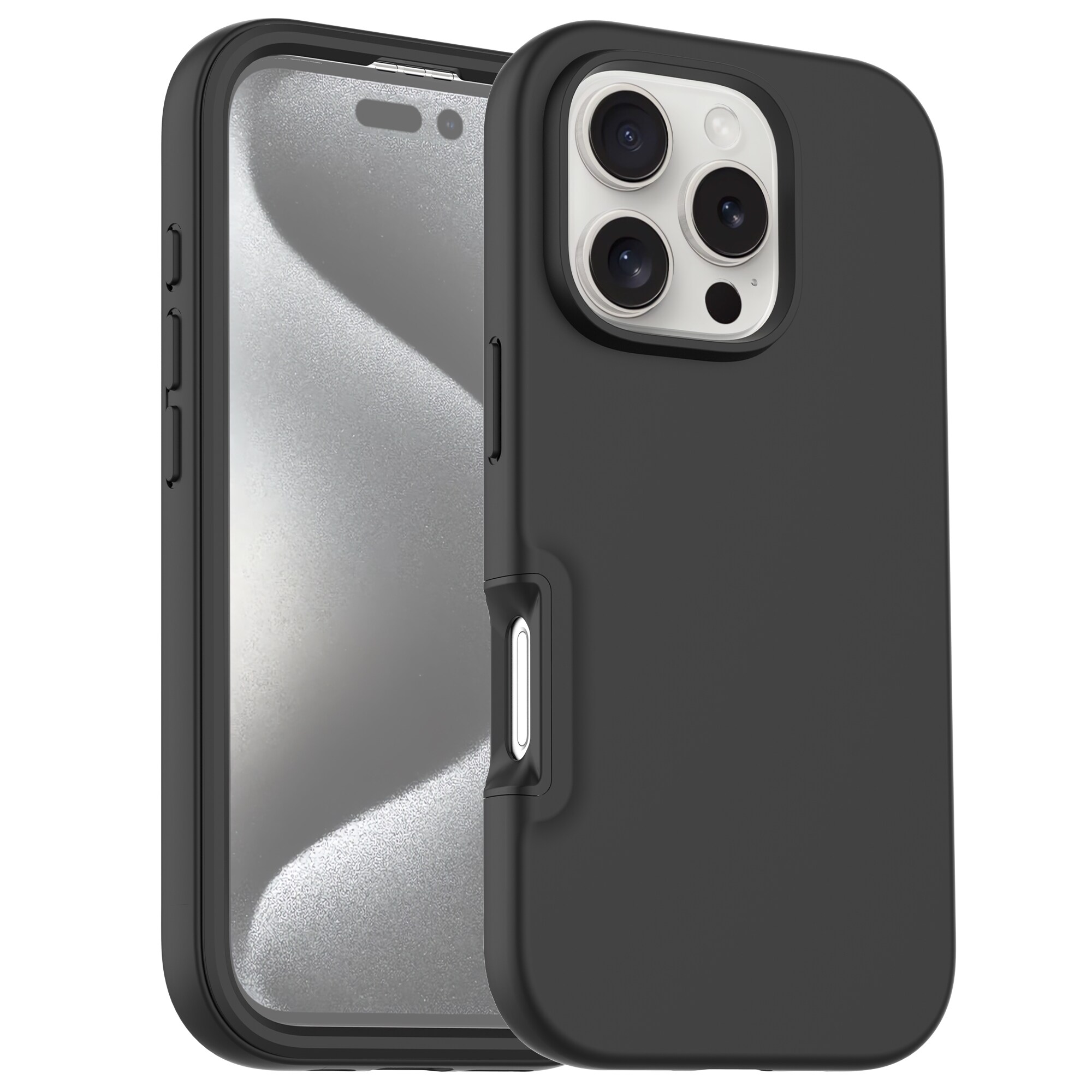 iPhone 16 Pro Max Mobilcover Full Protection, Sort