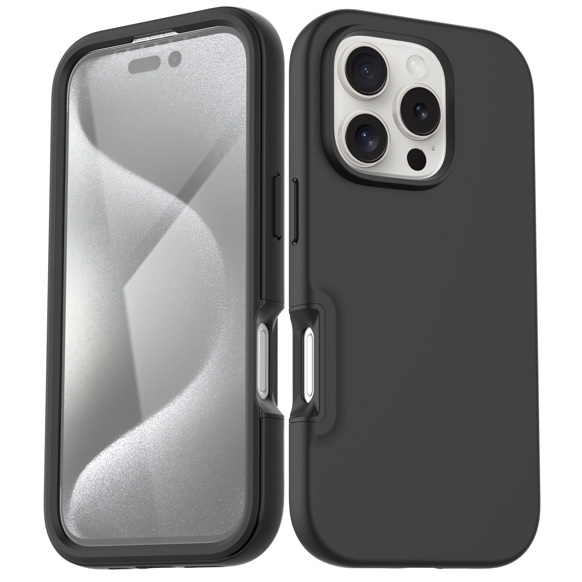 iPhone 16 Pro Max Mobilcover Full Protection, Sort